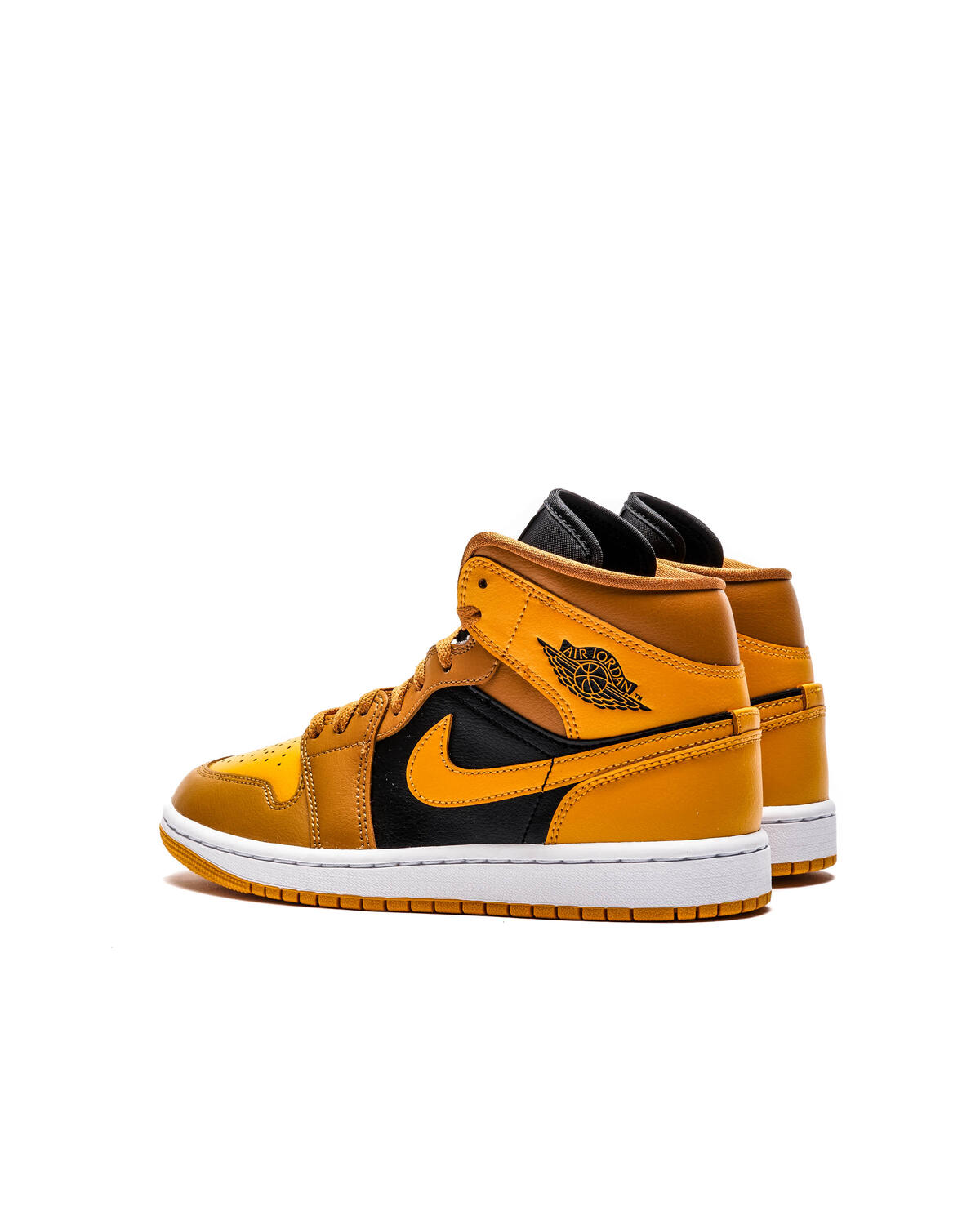 Air Jordan 1 Mid Chutney Taxi Womens Lifestyle Shoe - Yellow/Black - Image 4