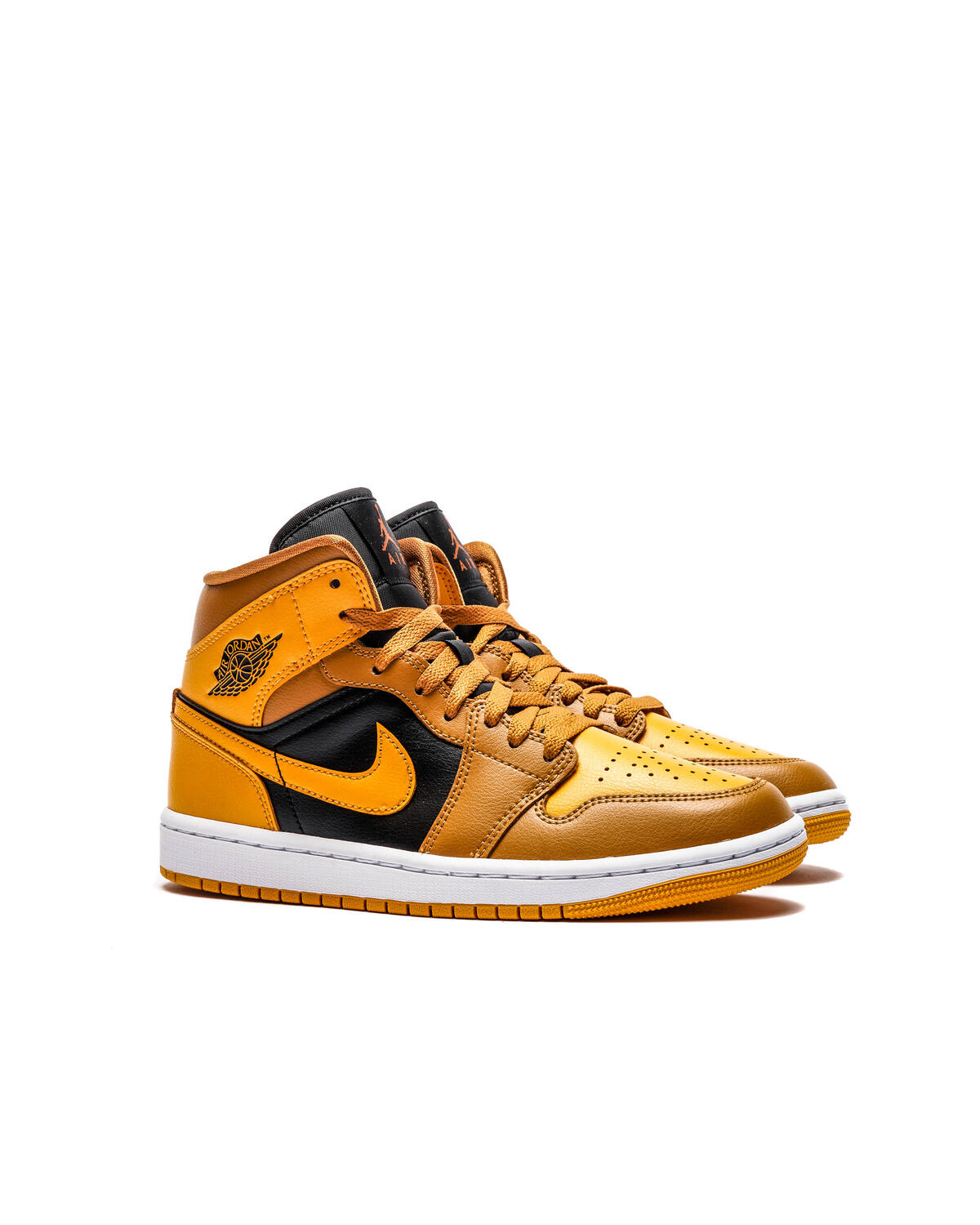 Air Jordan 1 Mid Chutney Taxi Womens Lifestyle Shoe - Yellow/Black - Image 3