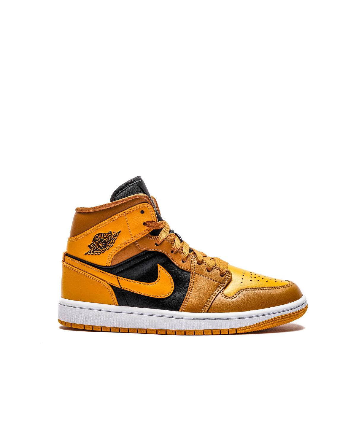 Air Jordan 1 Mid Chutney Taxi Womens Lifestyle Shoe - Yellow/Black - Image 2