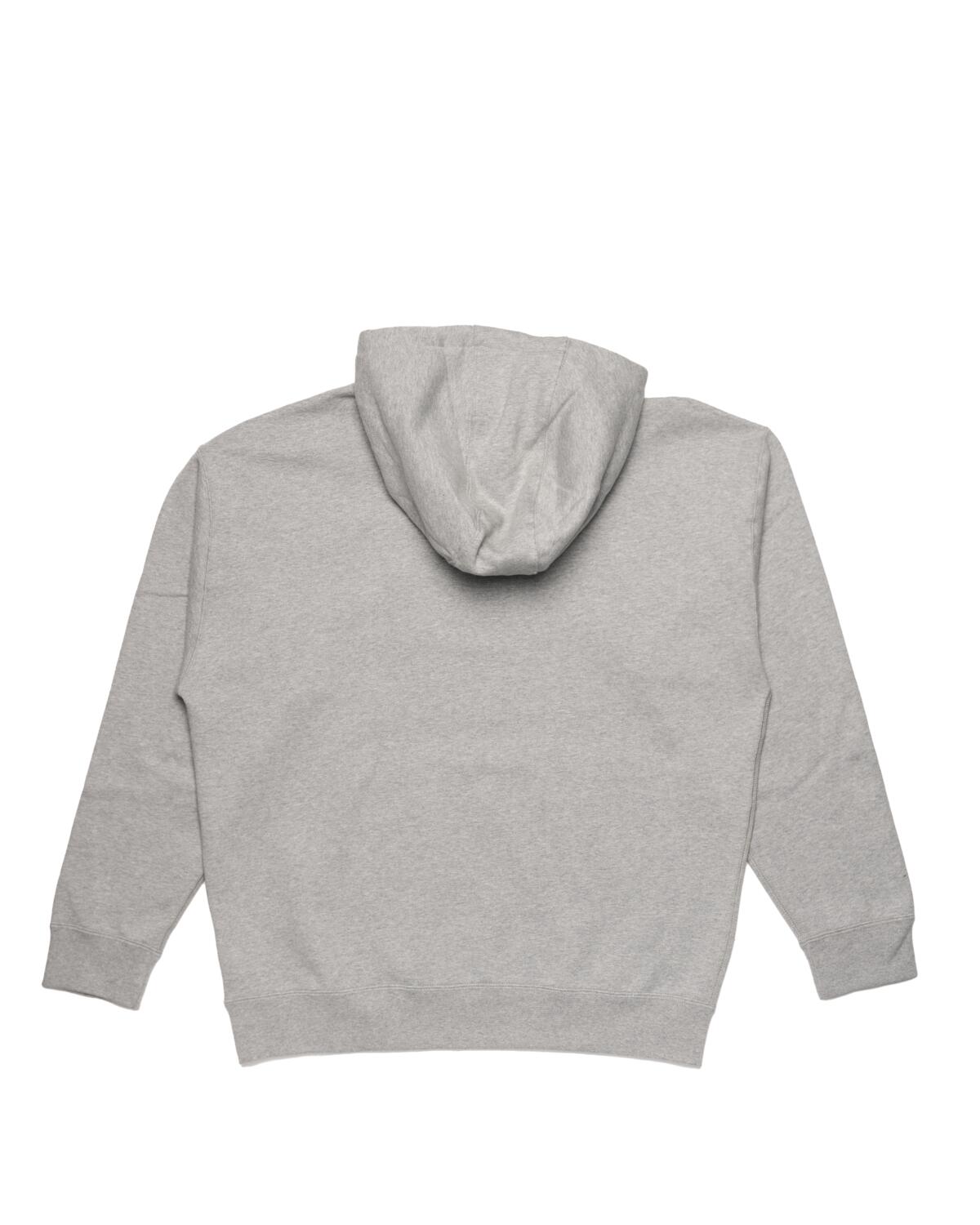 Nike Solo Swoosh Fleece Hoodie Dark Grey Heather / White - Image 12