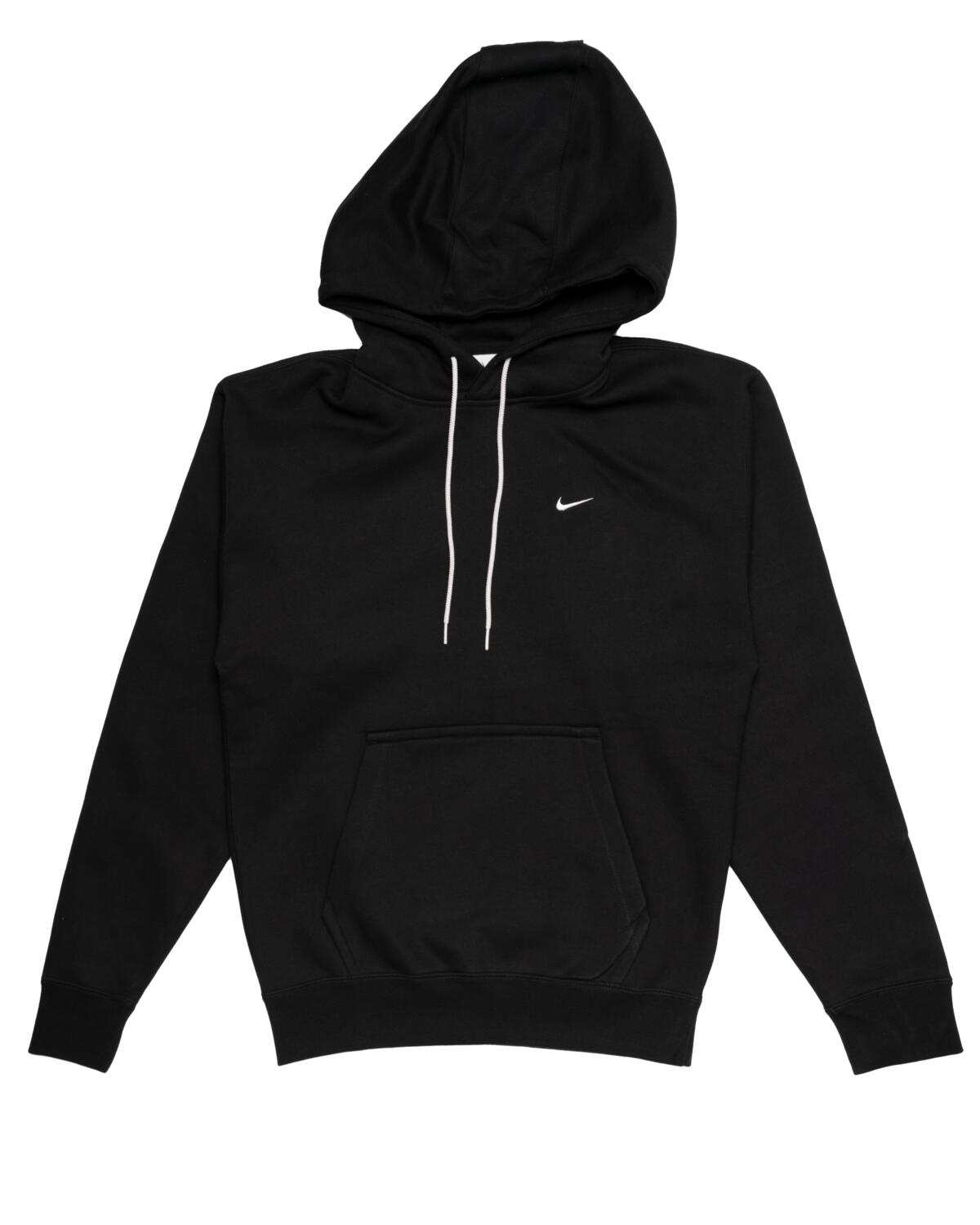Nike Solo Swoosh Fleece Hoodie Black / White - Image 2