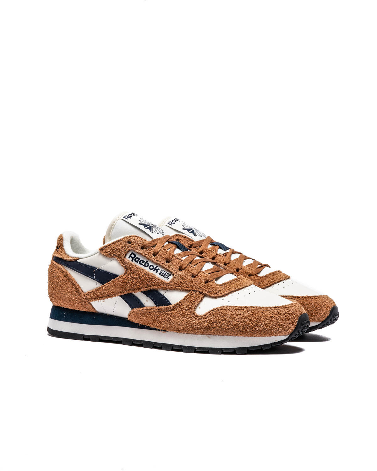 Reebok Classic Leather Chalk / Wild Brown / Vector Navy - Image 12