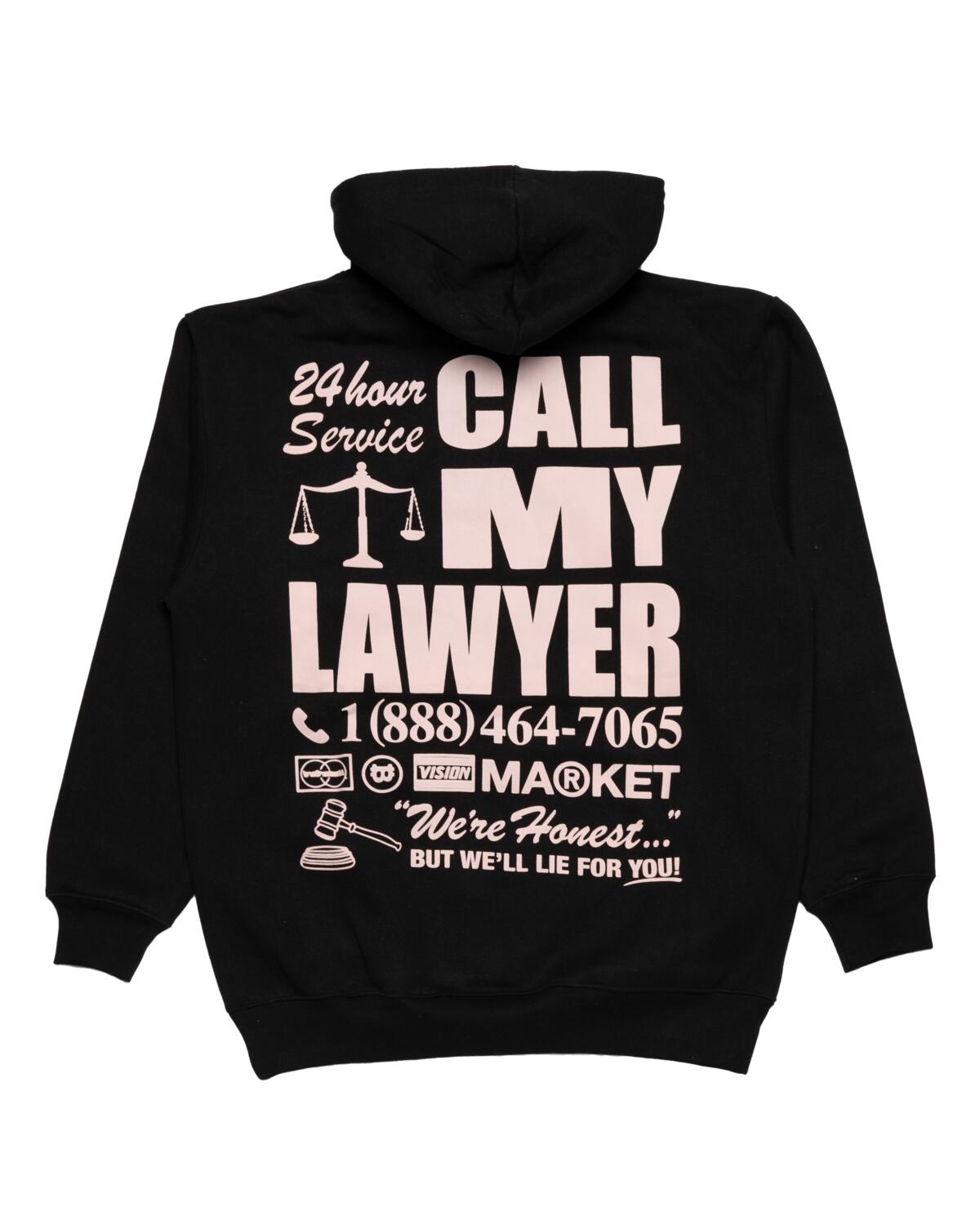 Market 24 Hr Lawyer Service Hoodie - Image 3