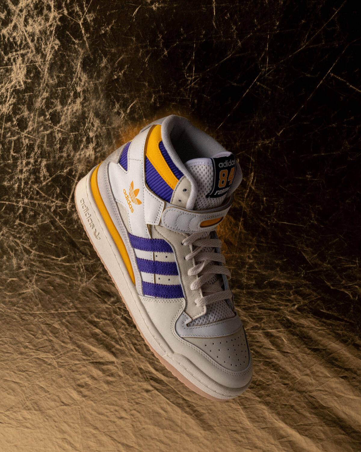 Adidas Forum 84 High 'Cream/Collegiate Purple/Collegiate Yellow' - Image 6