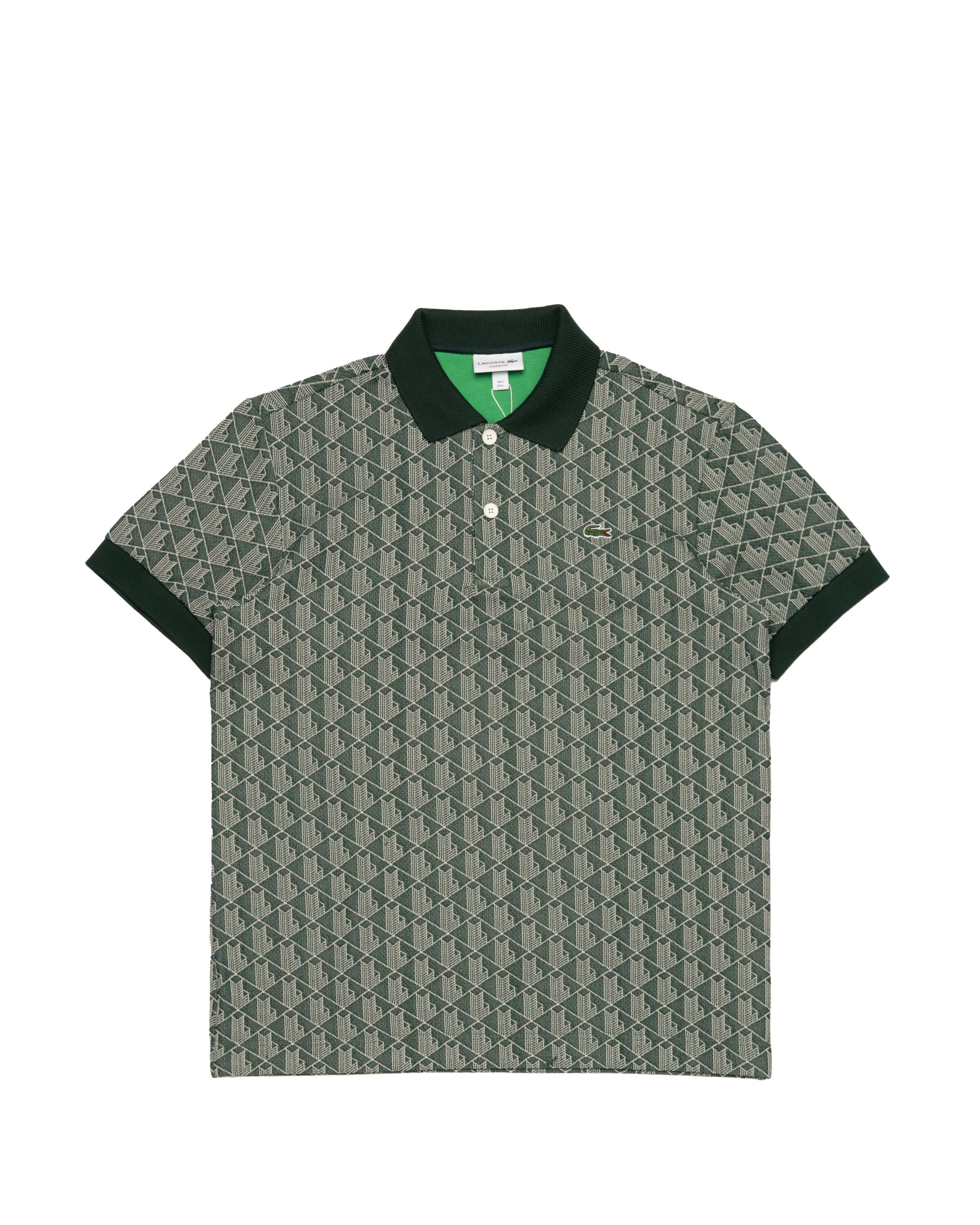 Lacoste Classic Fit Monogram Jacquard Polo