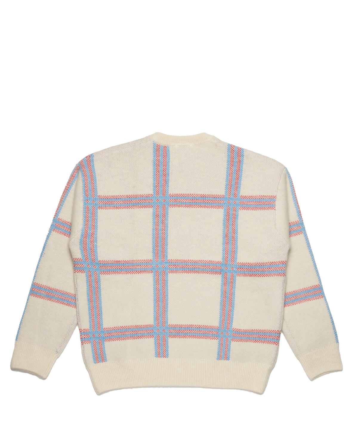 Lacoste Crew Neck Checked Blend Wool Jacquard Sweater - Image 3