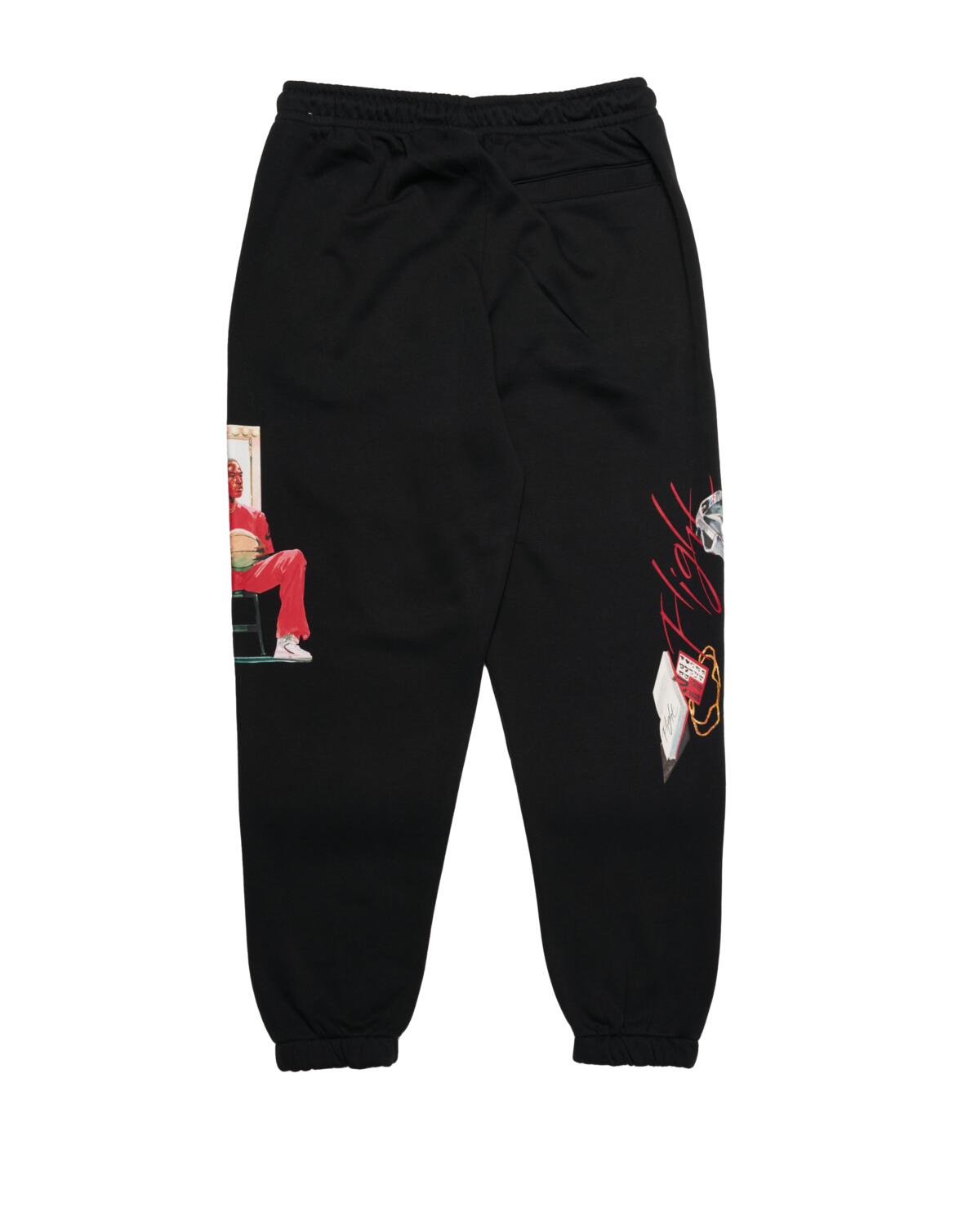 Jordan x Jacob Rochester - Men - Flight Artist Sweatpant - Black/University Red - Image 3