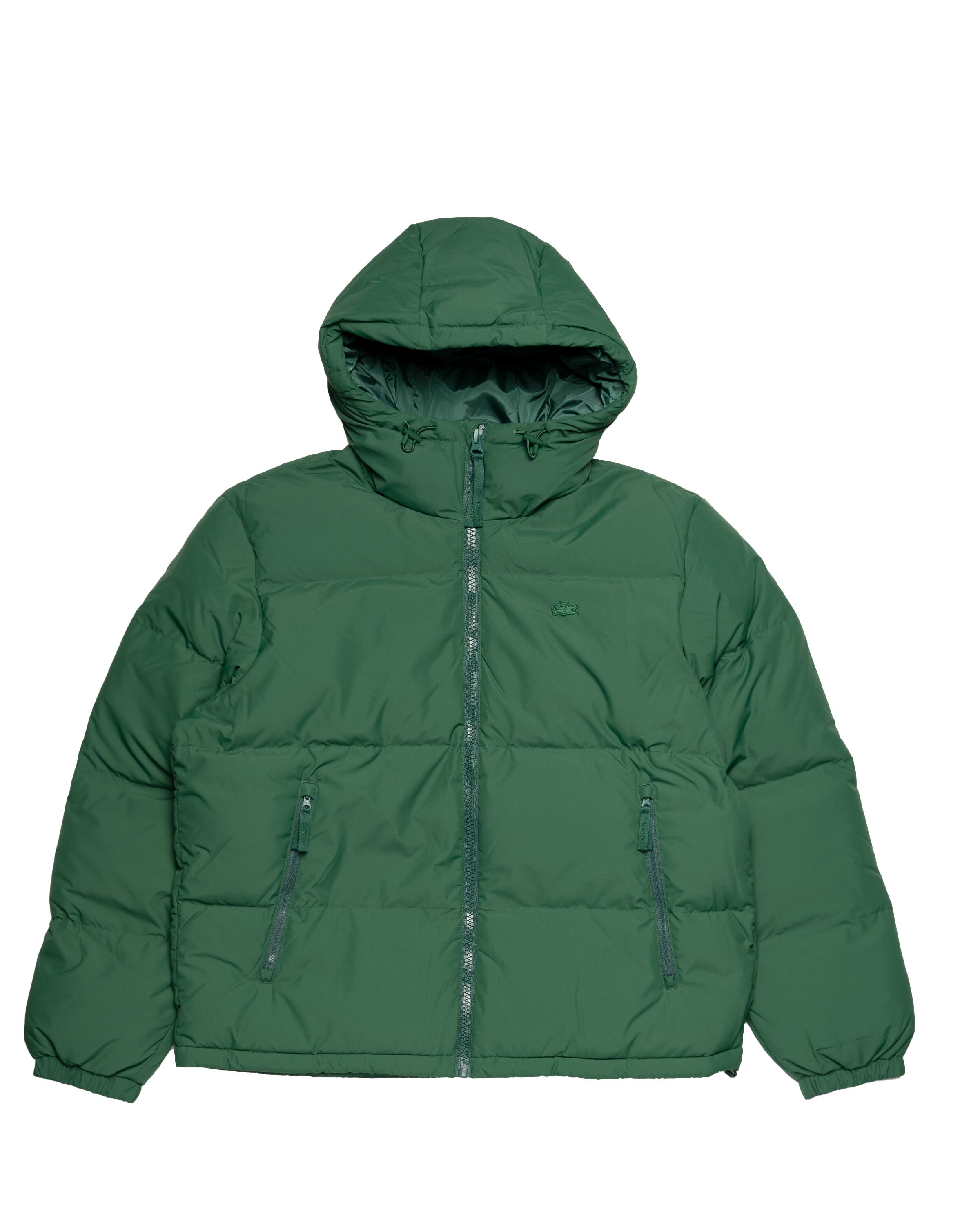 Lacoste Hooded Lightweight Quilted Zip Jacket