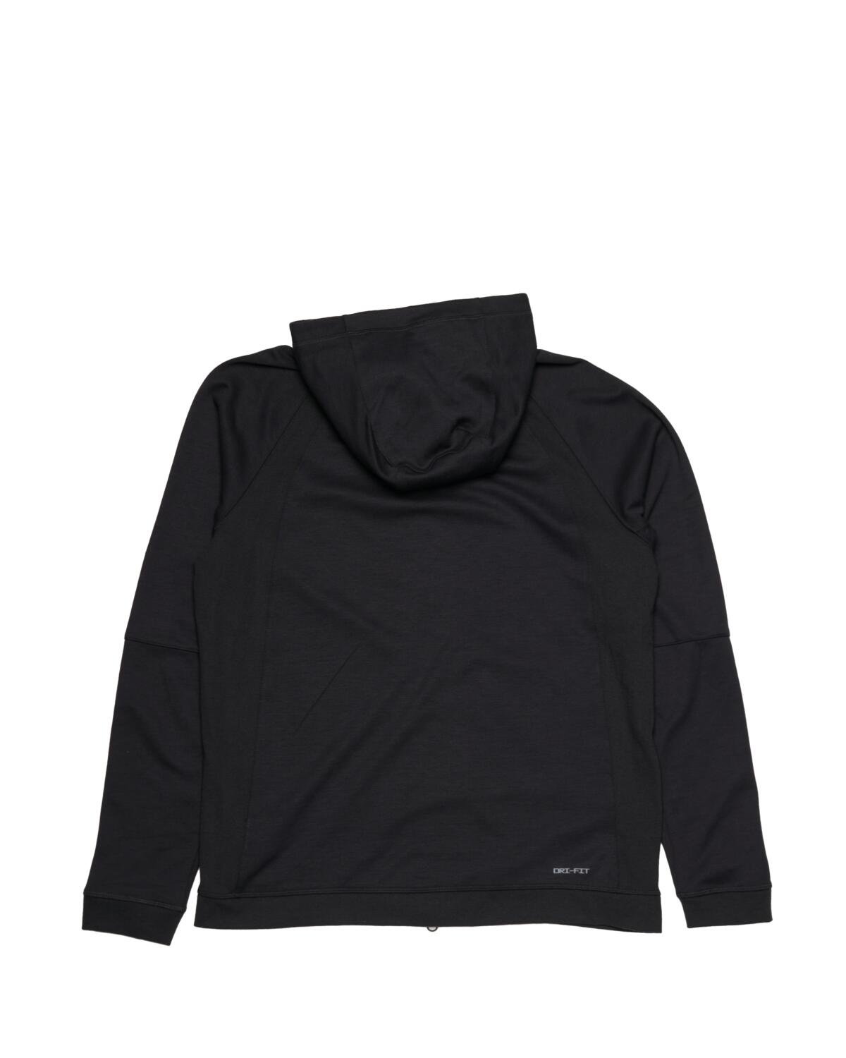 Jordan Dri-Fit Sport Full Zip Hoodie Black / Dark Smoke Grey - Image 3