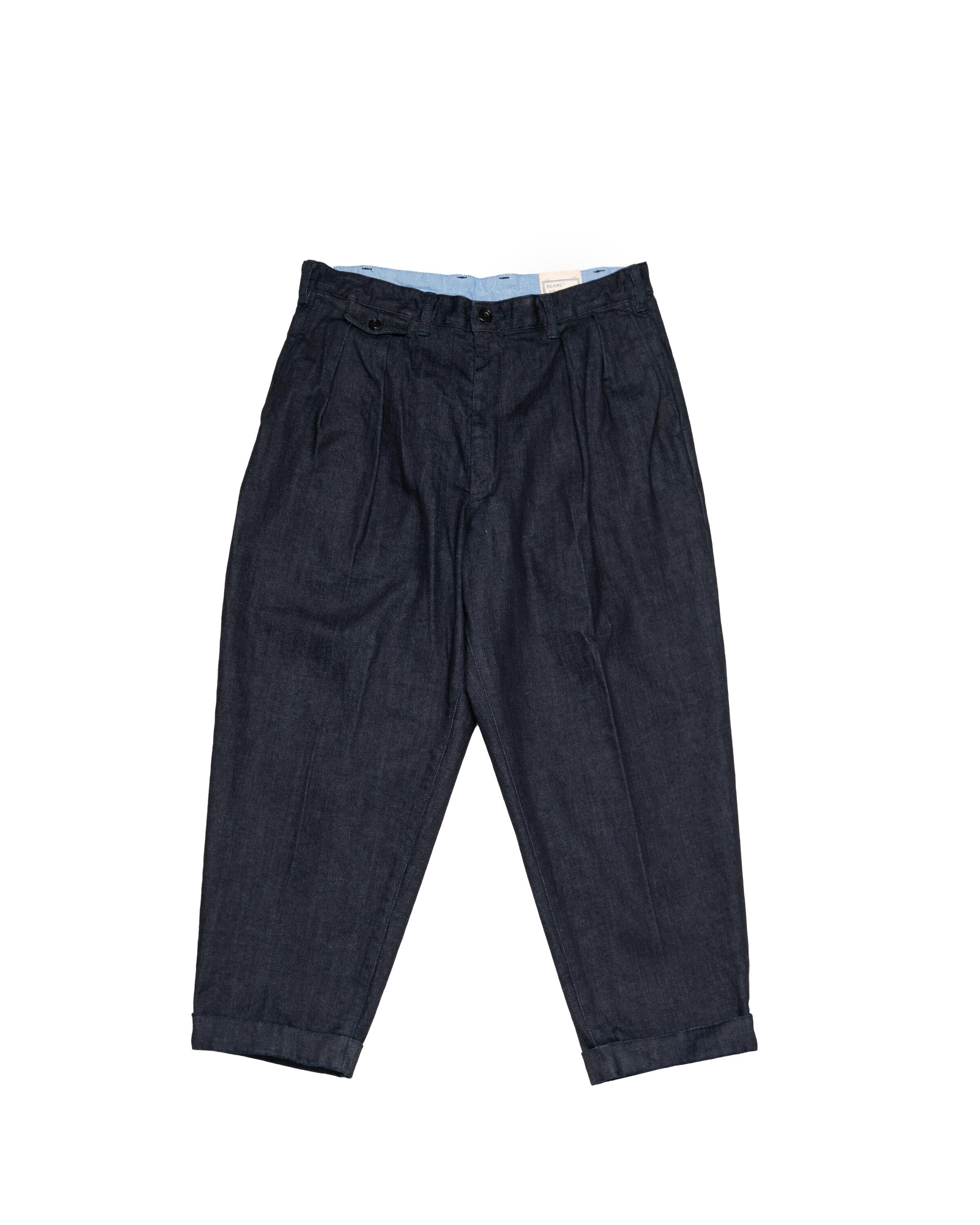 Beams+ 2Pleats DENIM