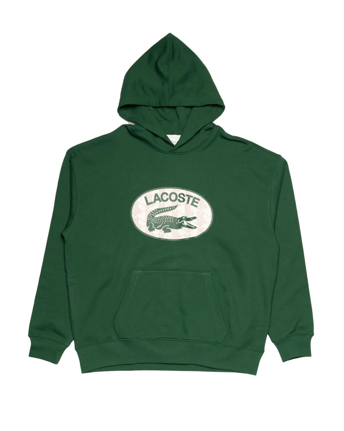 Lacoste Loose Fit Hooded Cotton Fleece Sweatshirt - Image 2