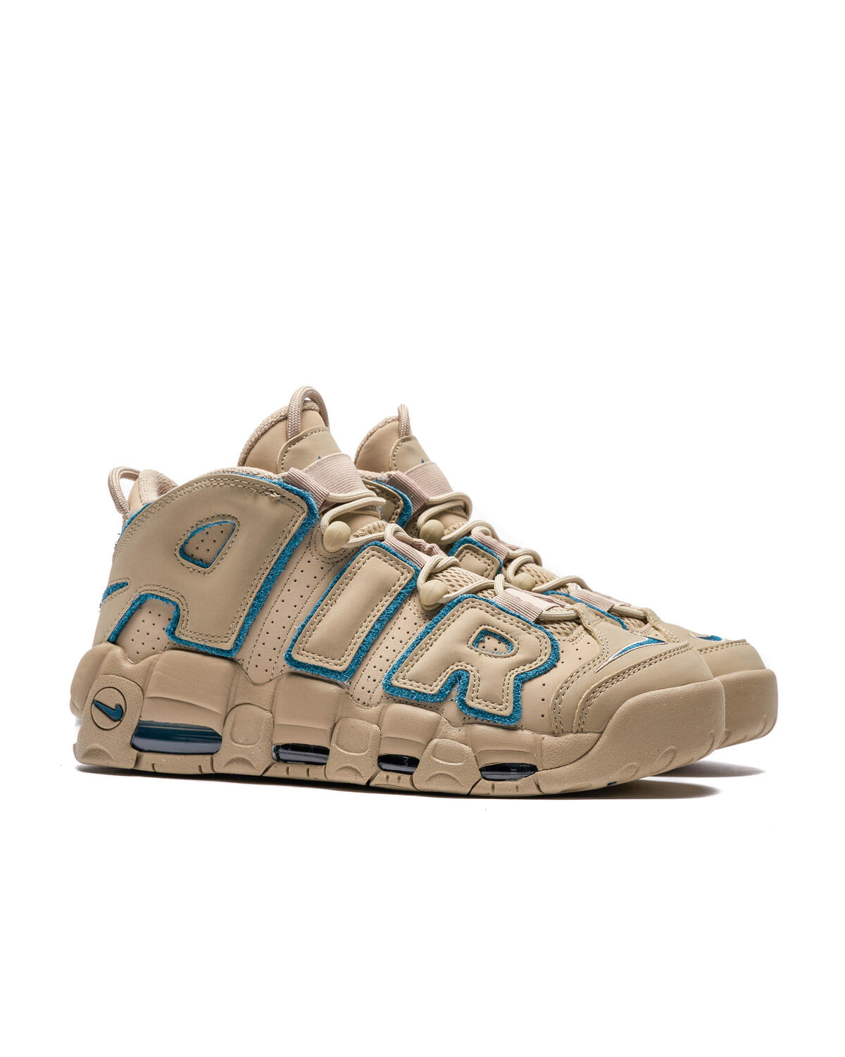 Nike Air More Uptempo `96 - Limestone / Valerian Blue / Limes - Image 12
