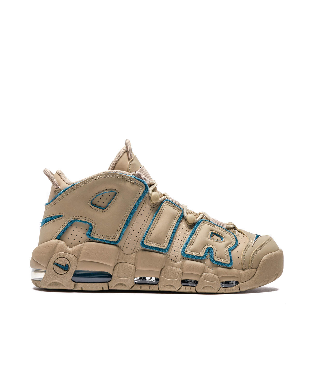 Nike Air More Uptempo `96 - Limestone / Valerian Blue / Limes - Image 11