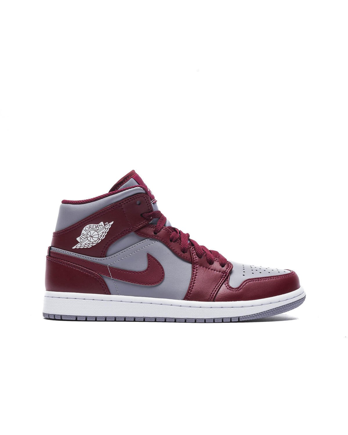 Nike Air Jordan 1 Mid - Cherrywood Red / White / Cement Grey - Image 17