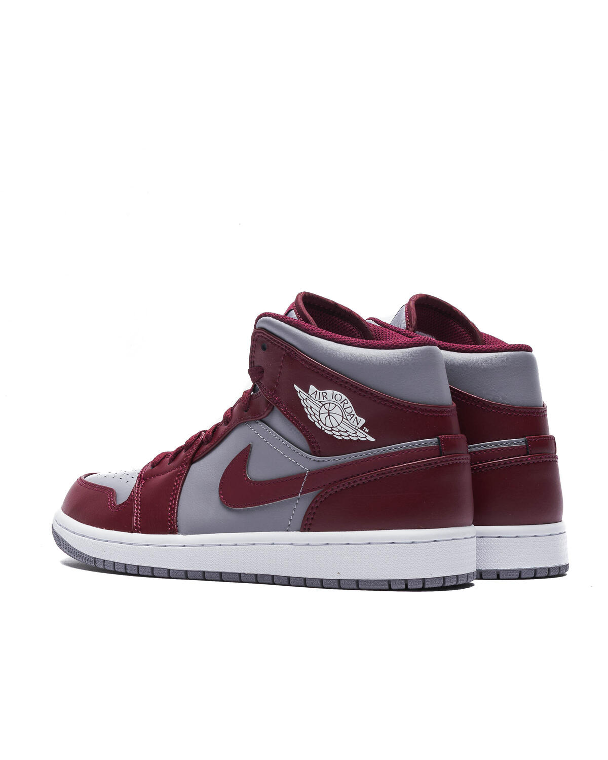 Nike Air Jordan 1 Mid - Cherrywood Red / White / Cement Grey - Image 19