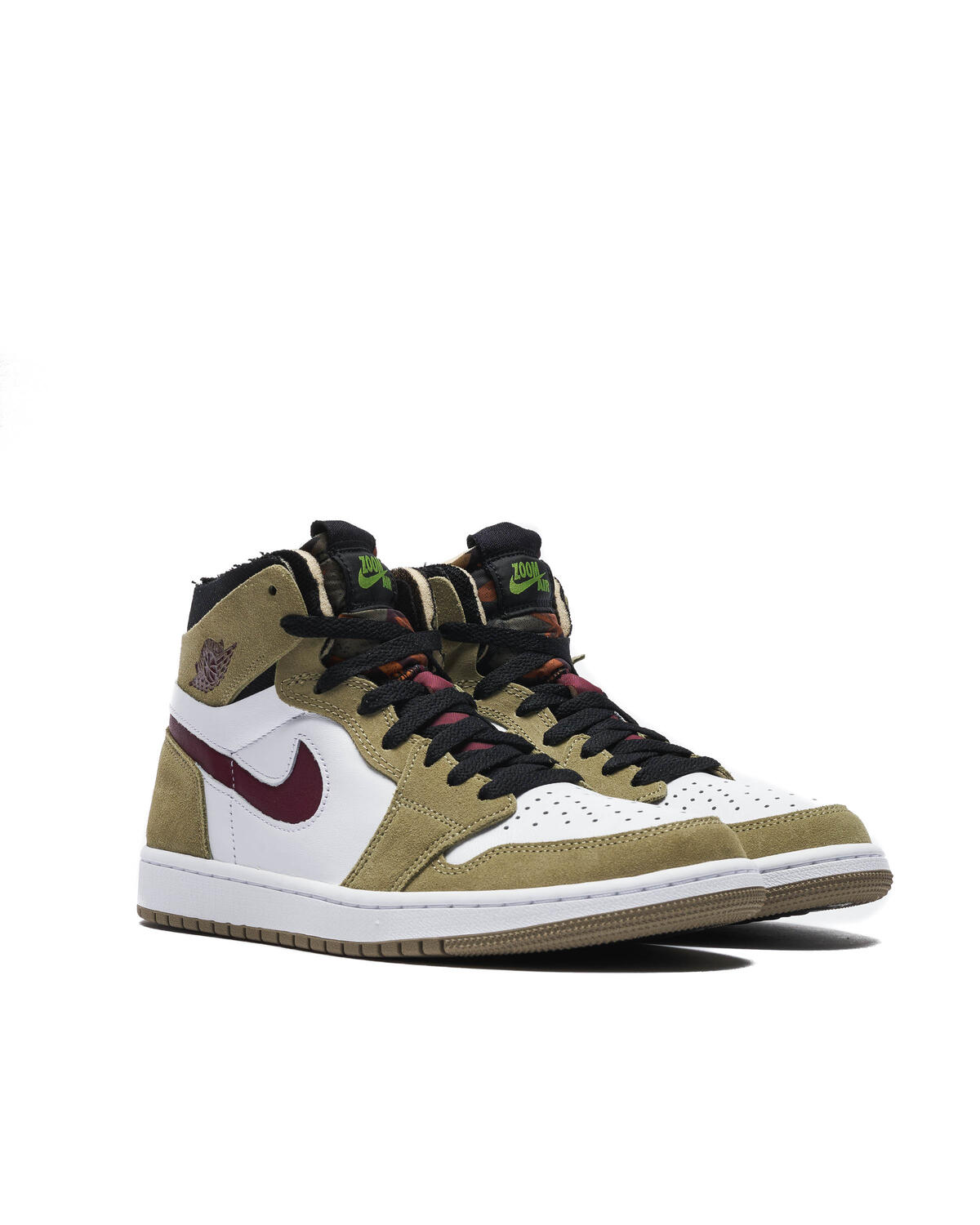 Nike Air Jordan 1 Zoom CMFT - Neutral Olive / Altitude Green / Cherrywood Red - Image 13