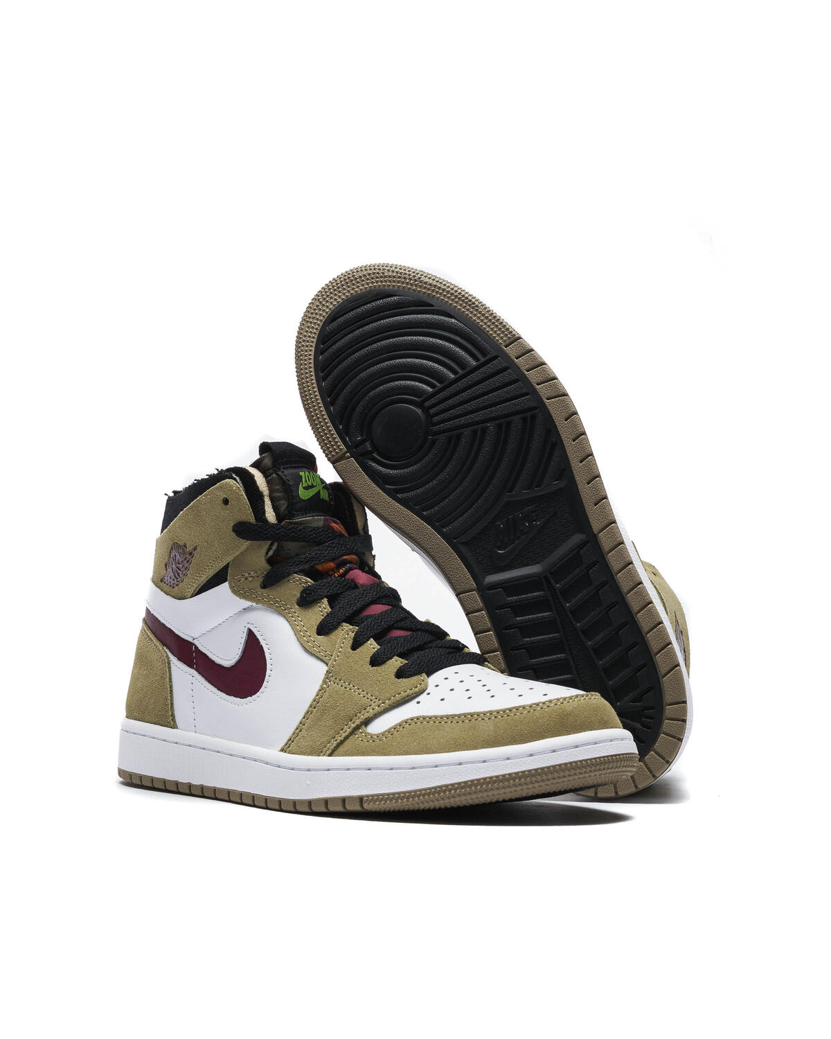 Nike Air Jordan 1 Zoom CMFT - Neutral Olive / Altitude Green / Cherrywood Red - Image 15