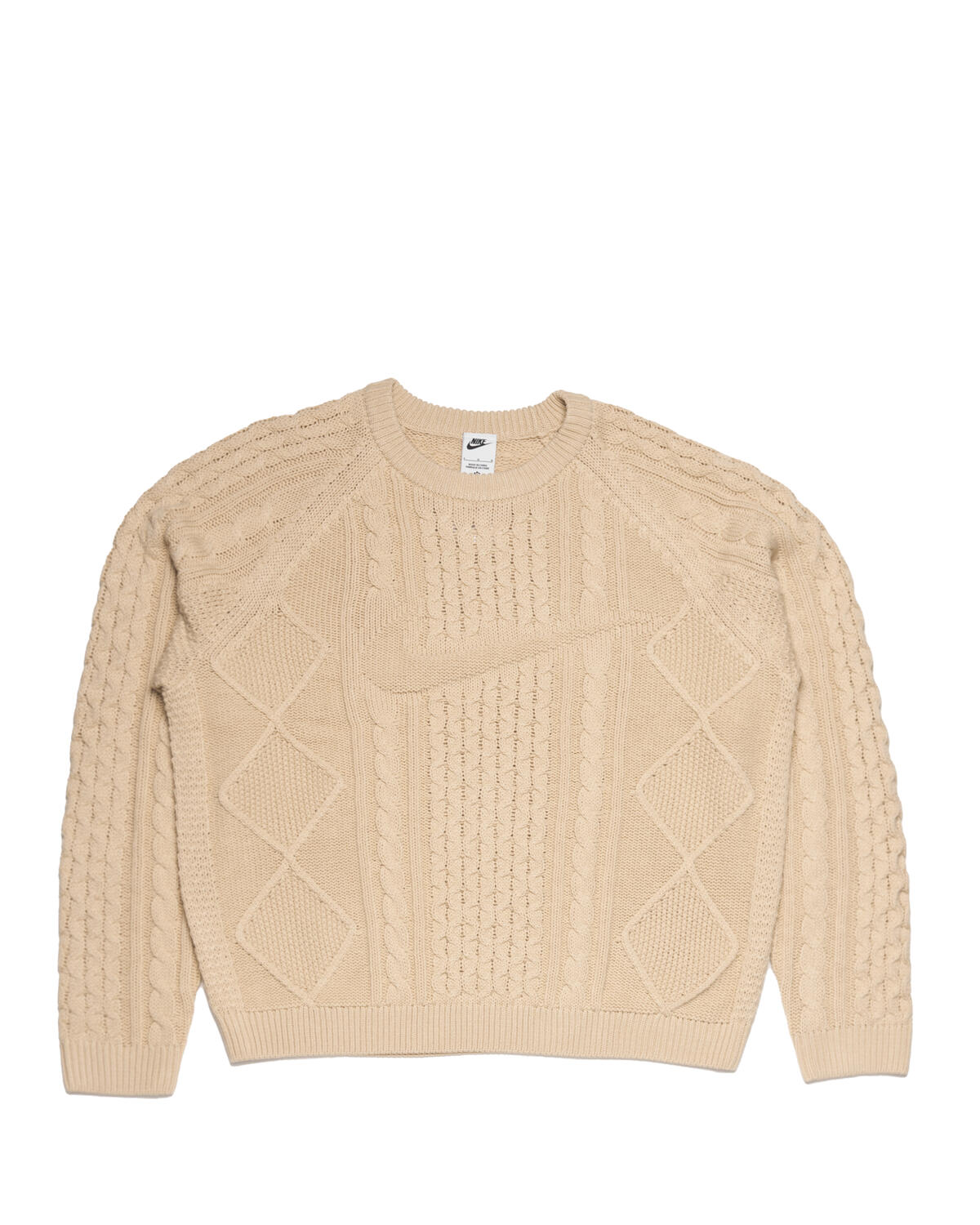 Nike Cable Knit Crewneck Sweatshirt - Rattan - Image 7