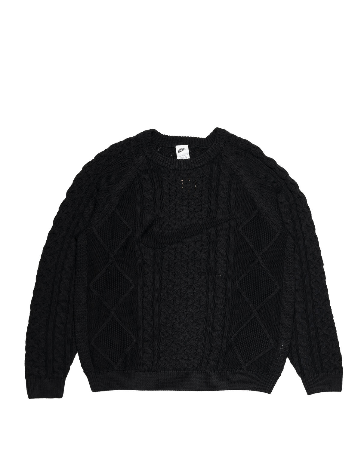 Nike Cable Knit Crewneck Sweatshirt - Black - Image 10