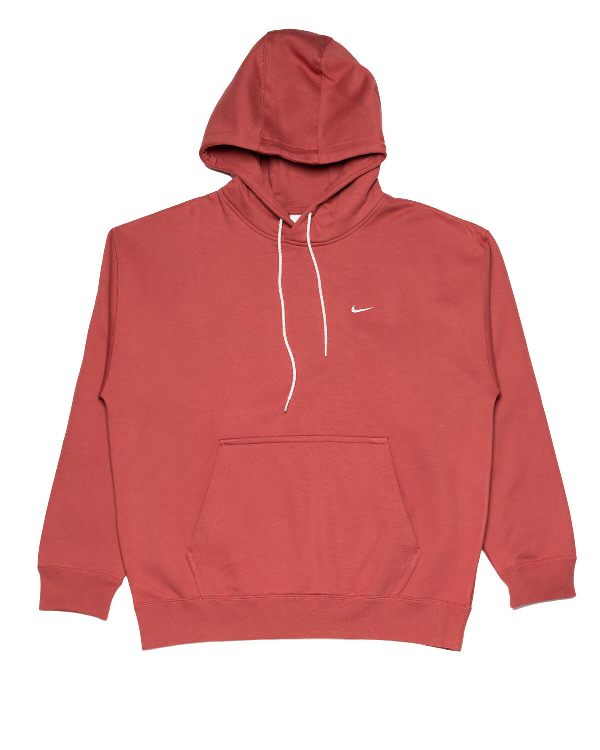 Nike Solo Swoosh Fleece Hoodie 'Canyon Rust/White' - Image 2