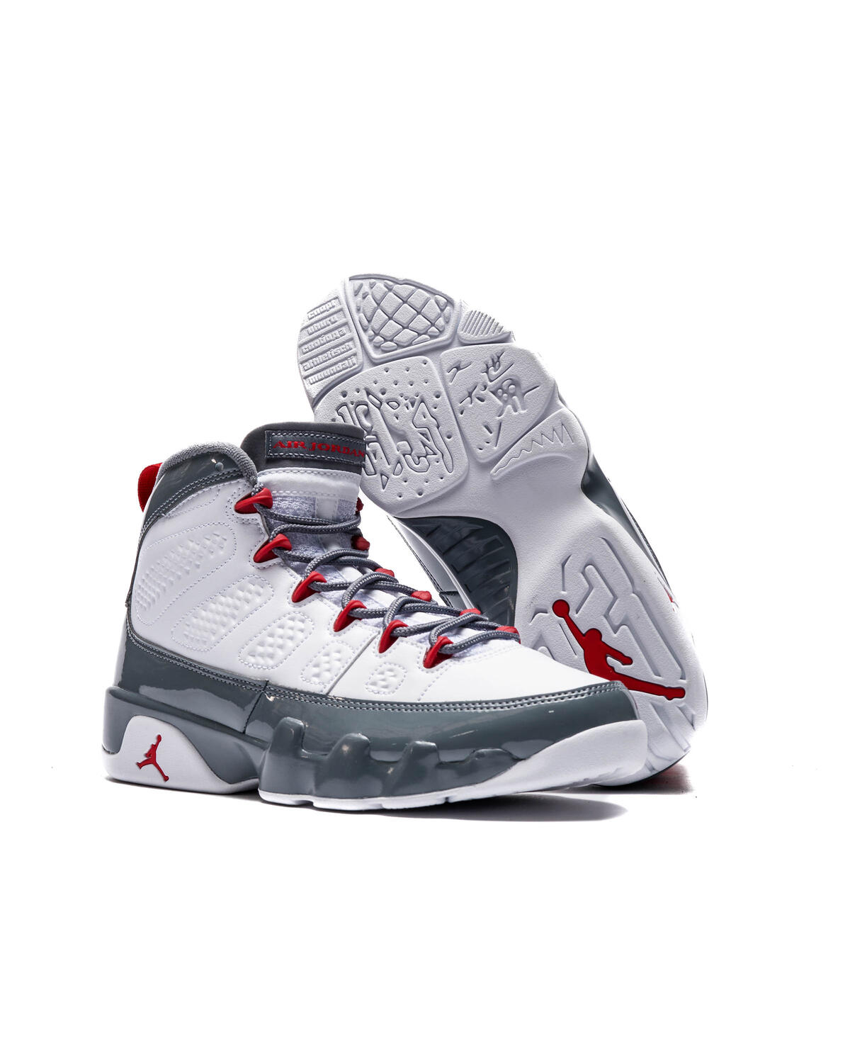 Air Jordan 9 Retro White / Fire Red / Cool Grey - Image 39