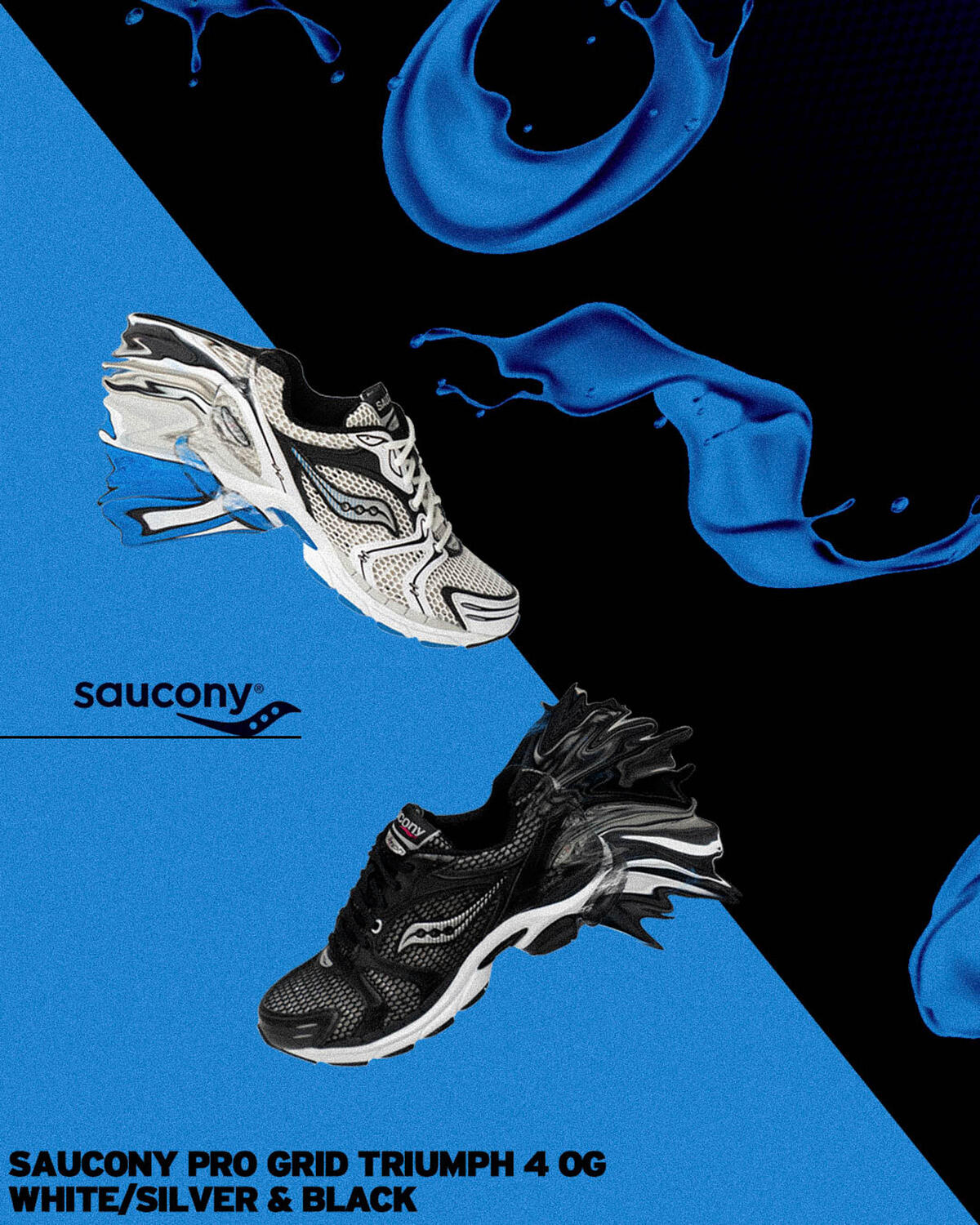 Saucony Progrid Triumph 4 Black / Silver (Women's) - Image 6