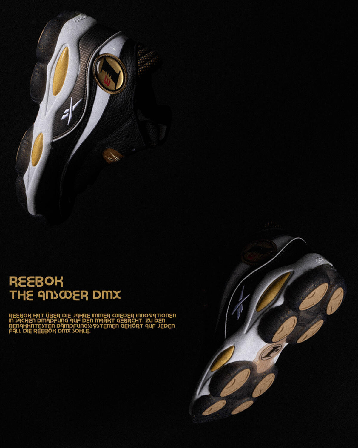Reebok The Answer DMX Black Gold - Image 11