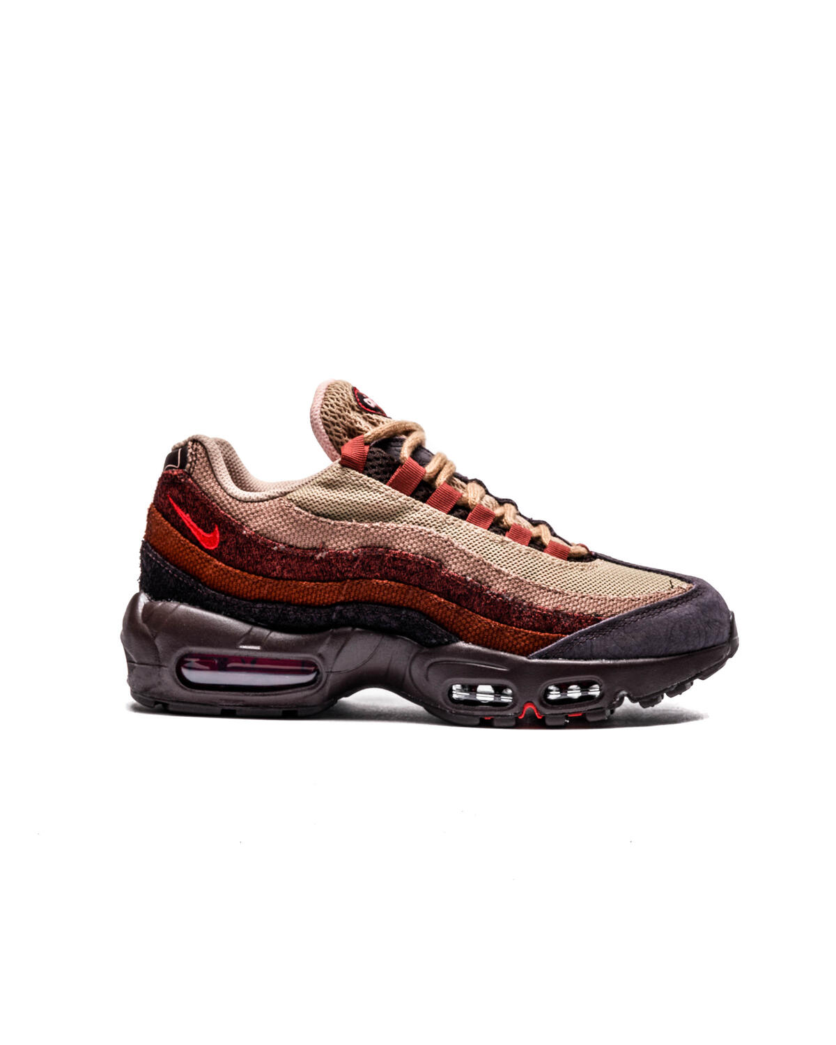 Nike Women's Air Max 95 (Brown Basalt/University Red-Oxen Brown) - Image 2