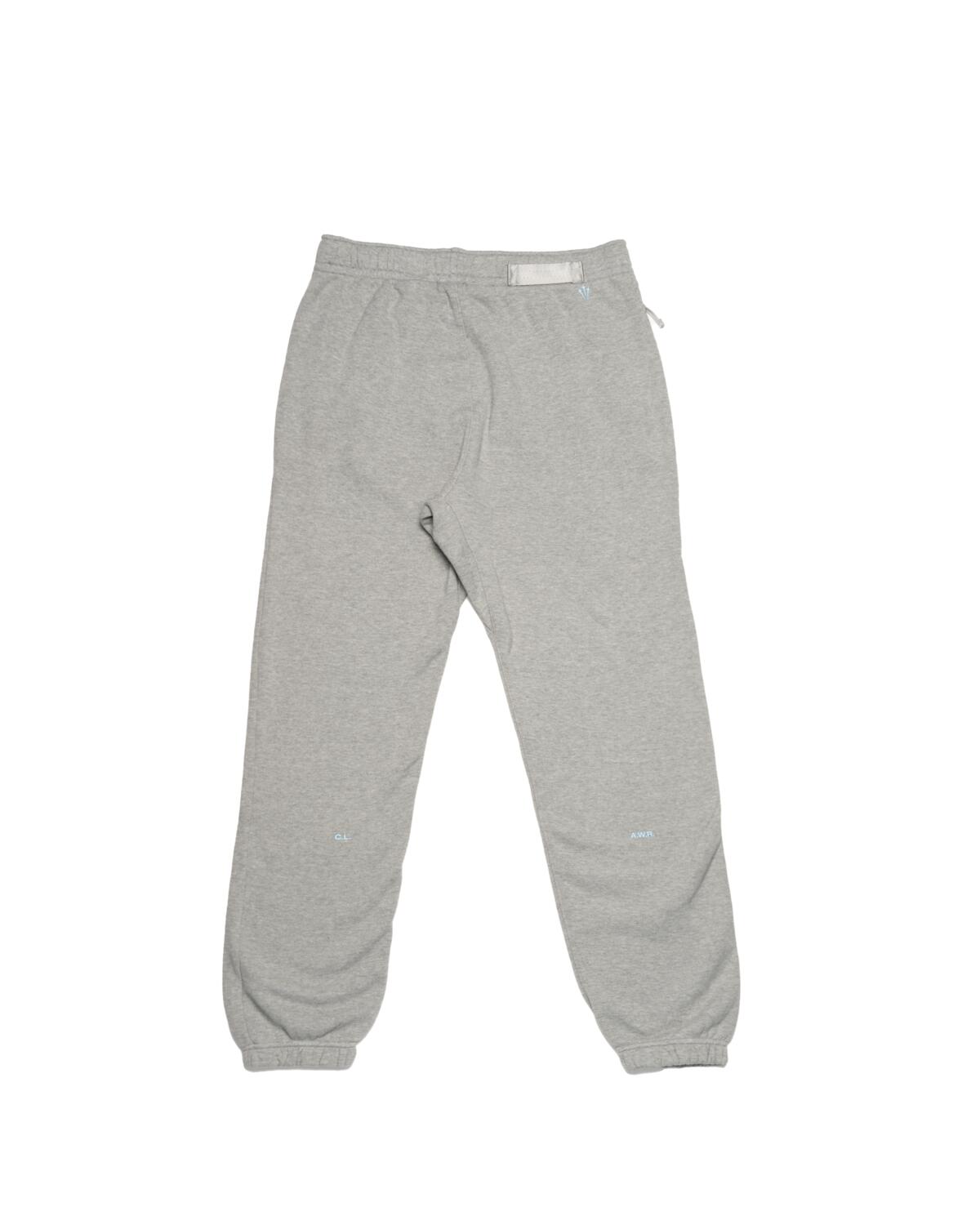 Nike Nocta Fleece Pants Grey Heather/Cobalt Tint - Image 3