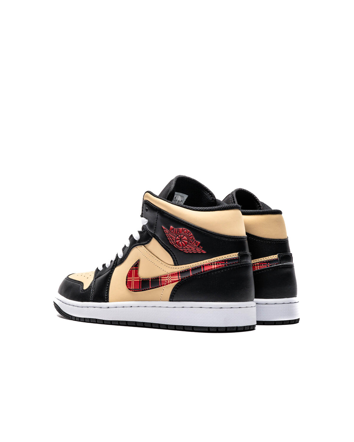 Air Jordan 1 Mid Black/Multi/Sesame/Fire Red - Image 13