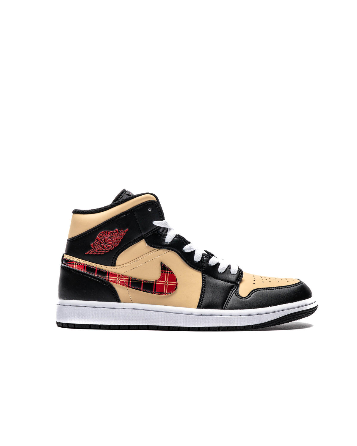 Air Jordan 1 Mid Black/Multi/Sesame/Fire Red - Image 11