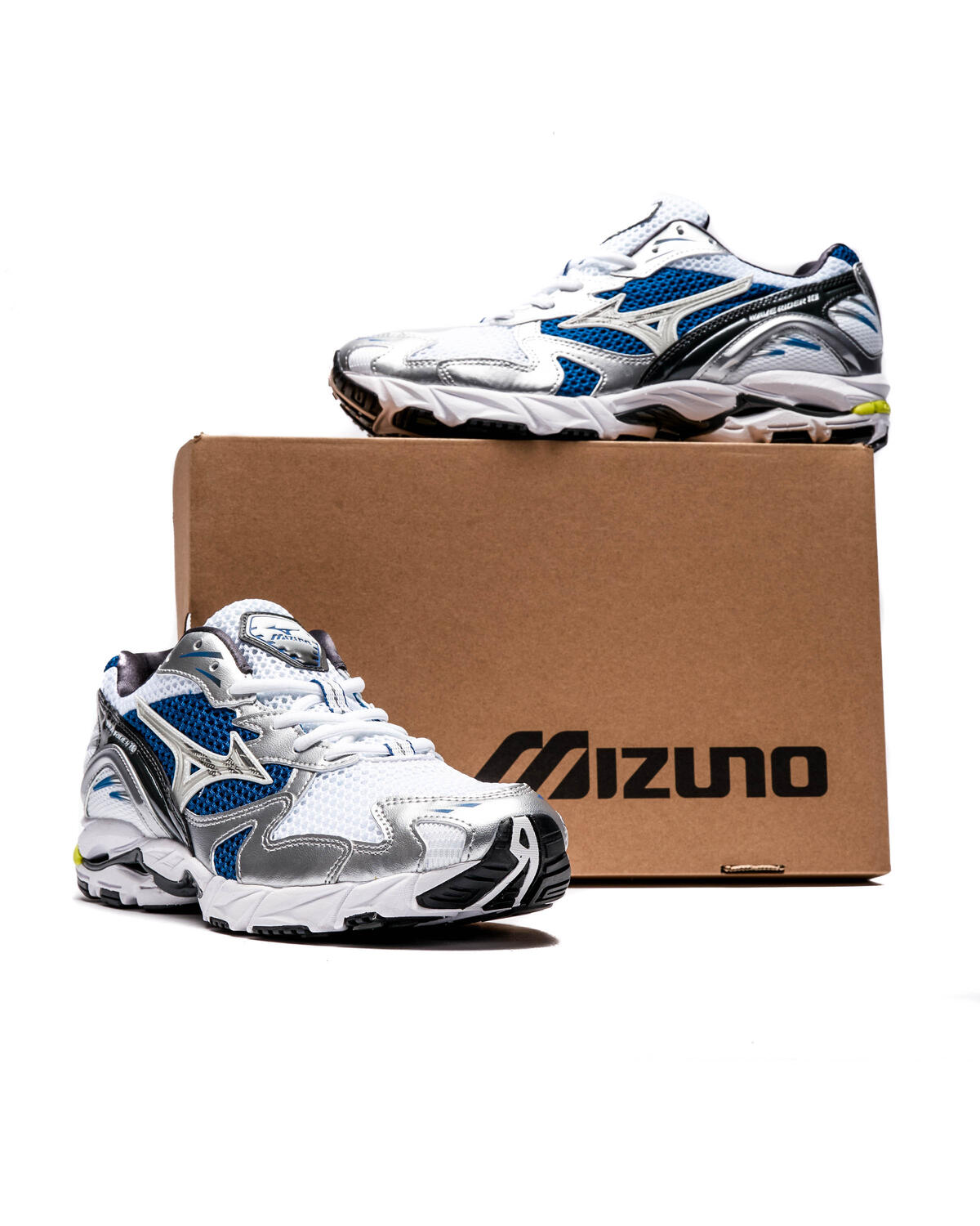 Mizuno Wave Rider 10 Weiß / Blau - Image 14