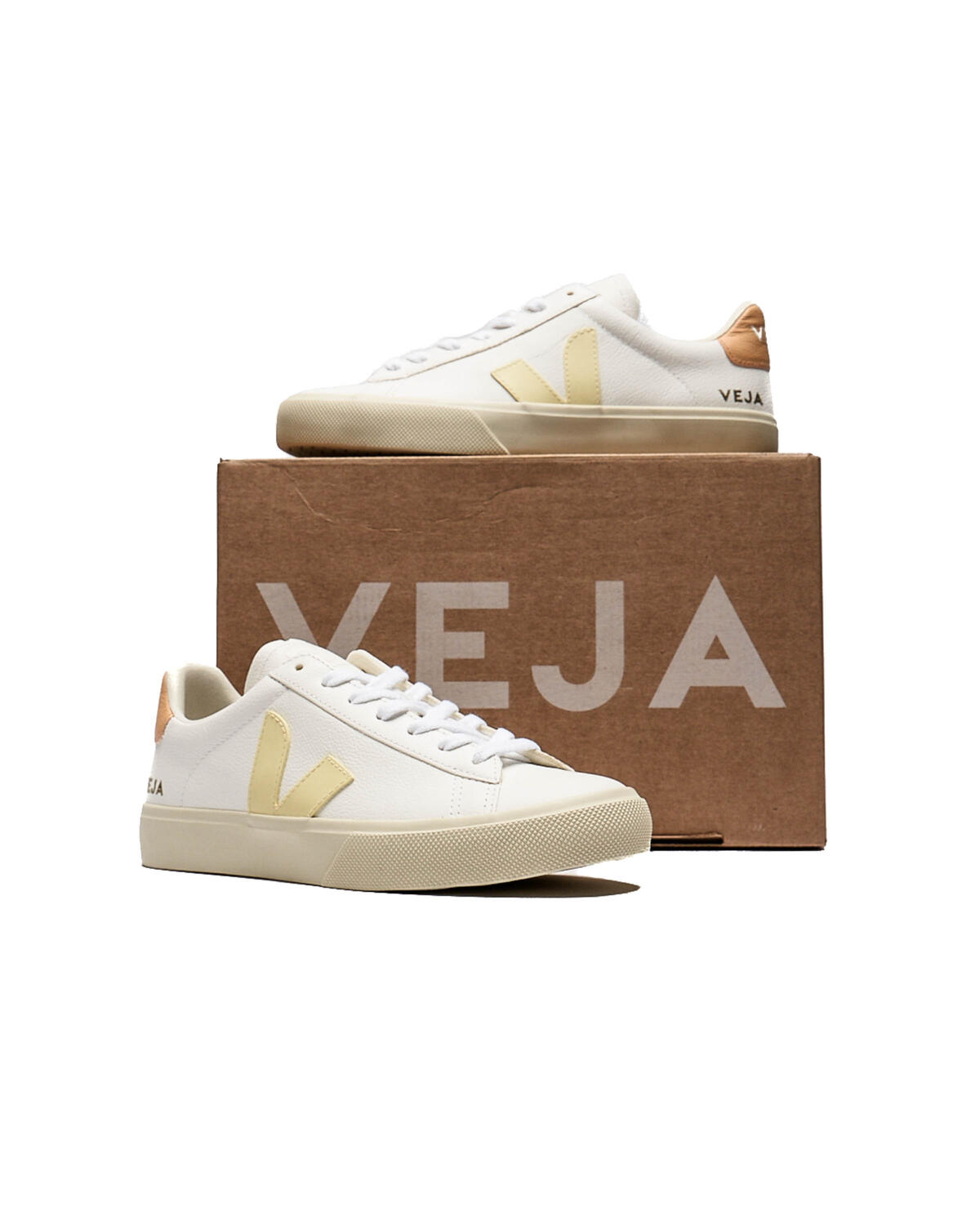 Veja Campo Chromefree Leather White/Sun Peach (Women's) - Image 6