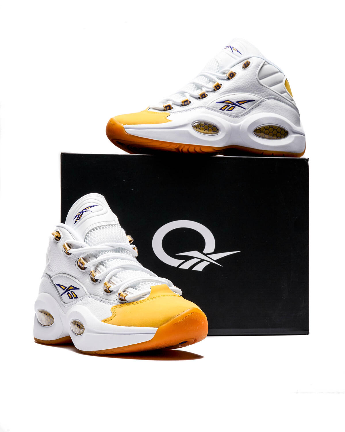 Reebok Question Mid Yellow Toe - Image 19