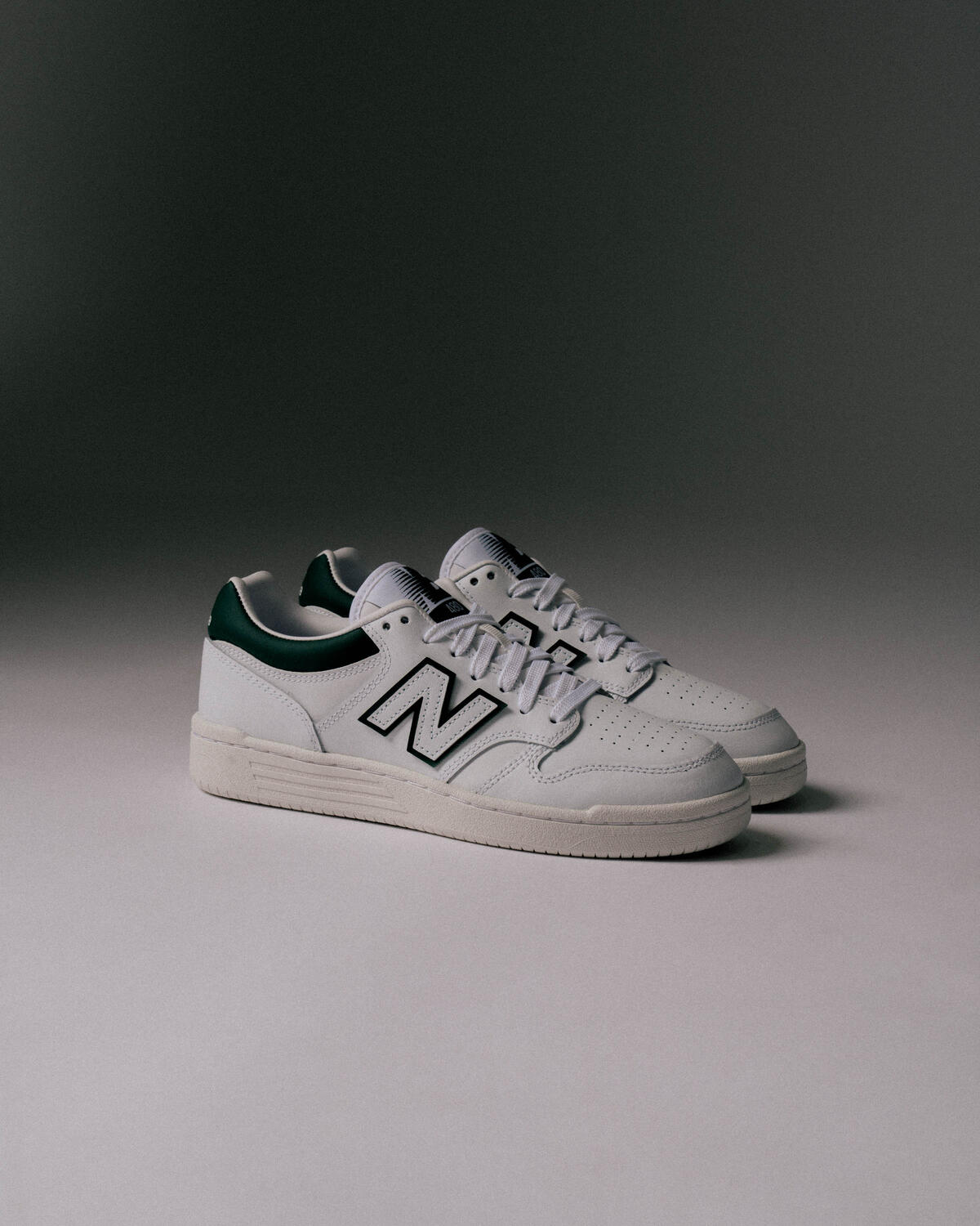 New Balance BB480 LGT (Weiß / Grün) - Image 16