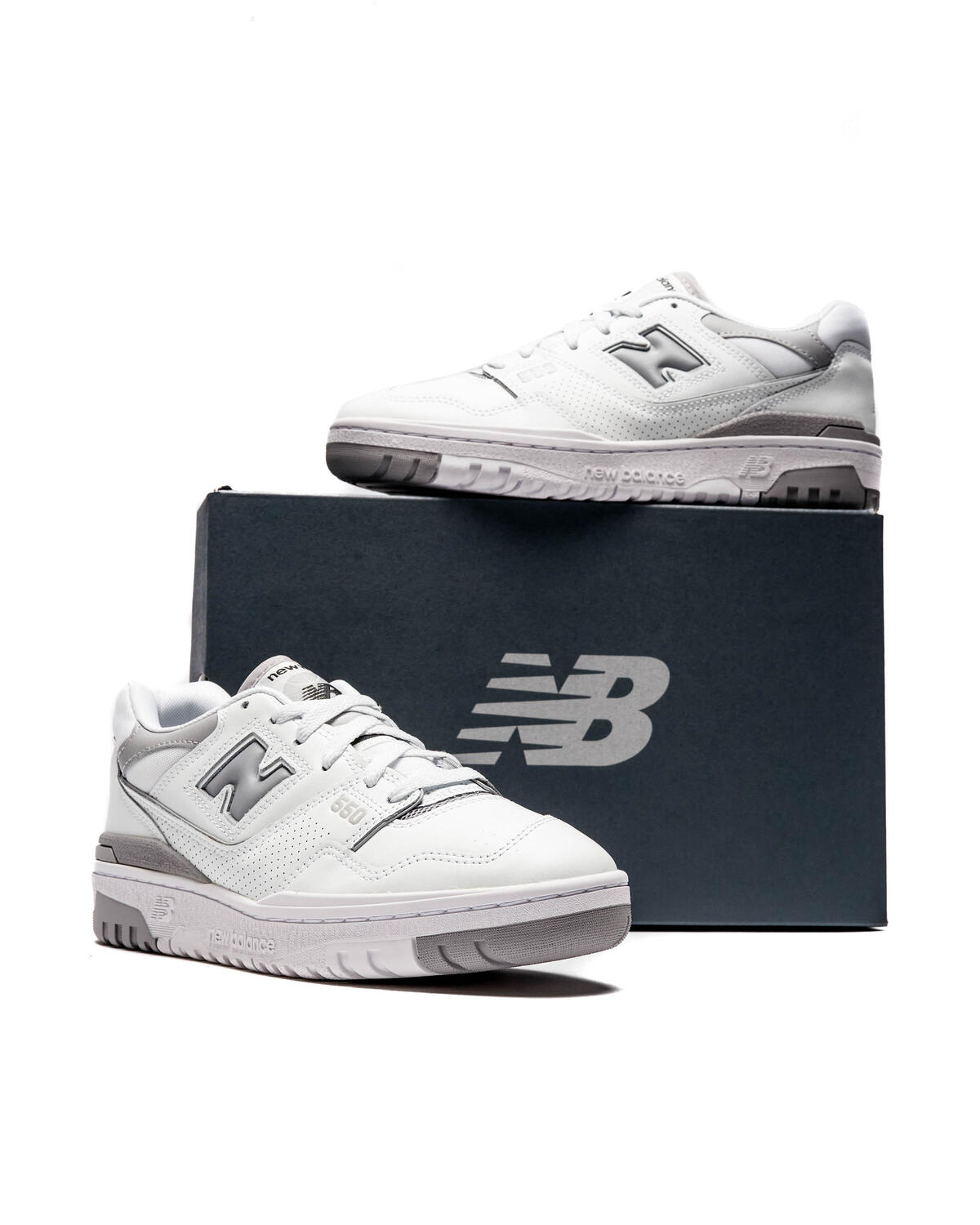 New Balance 550 White/Raincloud (Women's) - Image 19