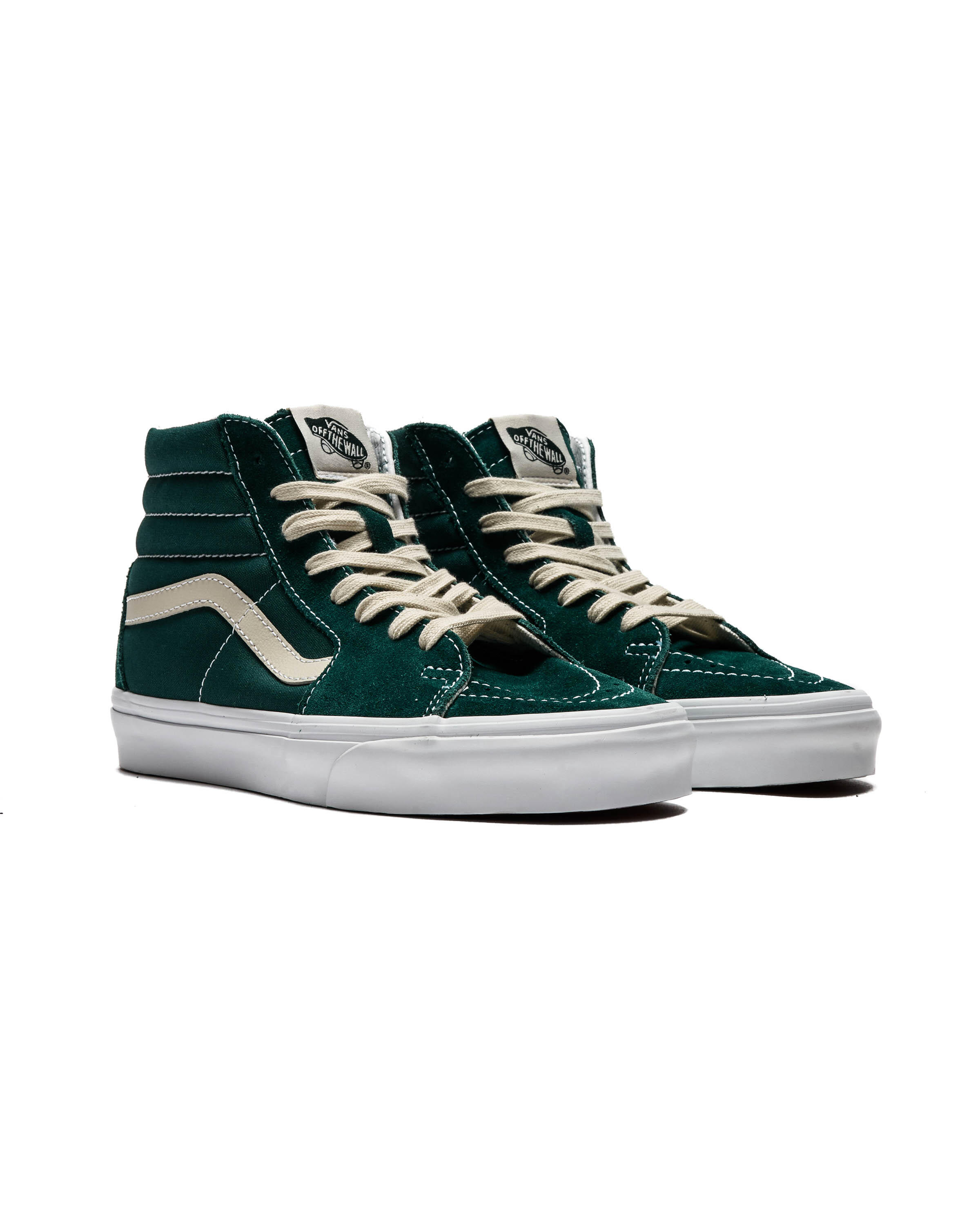 Size 8 Vans Sk8-Hi Green Off White‎ Canvas Suede High Top Sneaker Shoes 500714 Sk8-Hi Shoe en Emerald Green | Vans CA main image 3