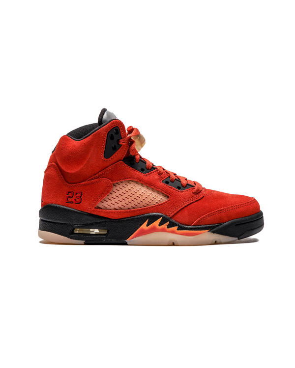 Air Jordan 5 High Top Suede Sneakers in Black - Nike