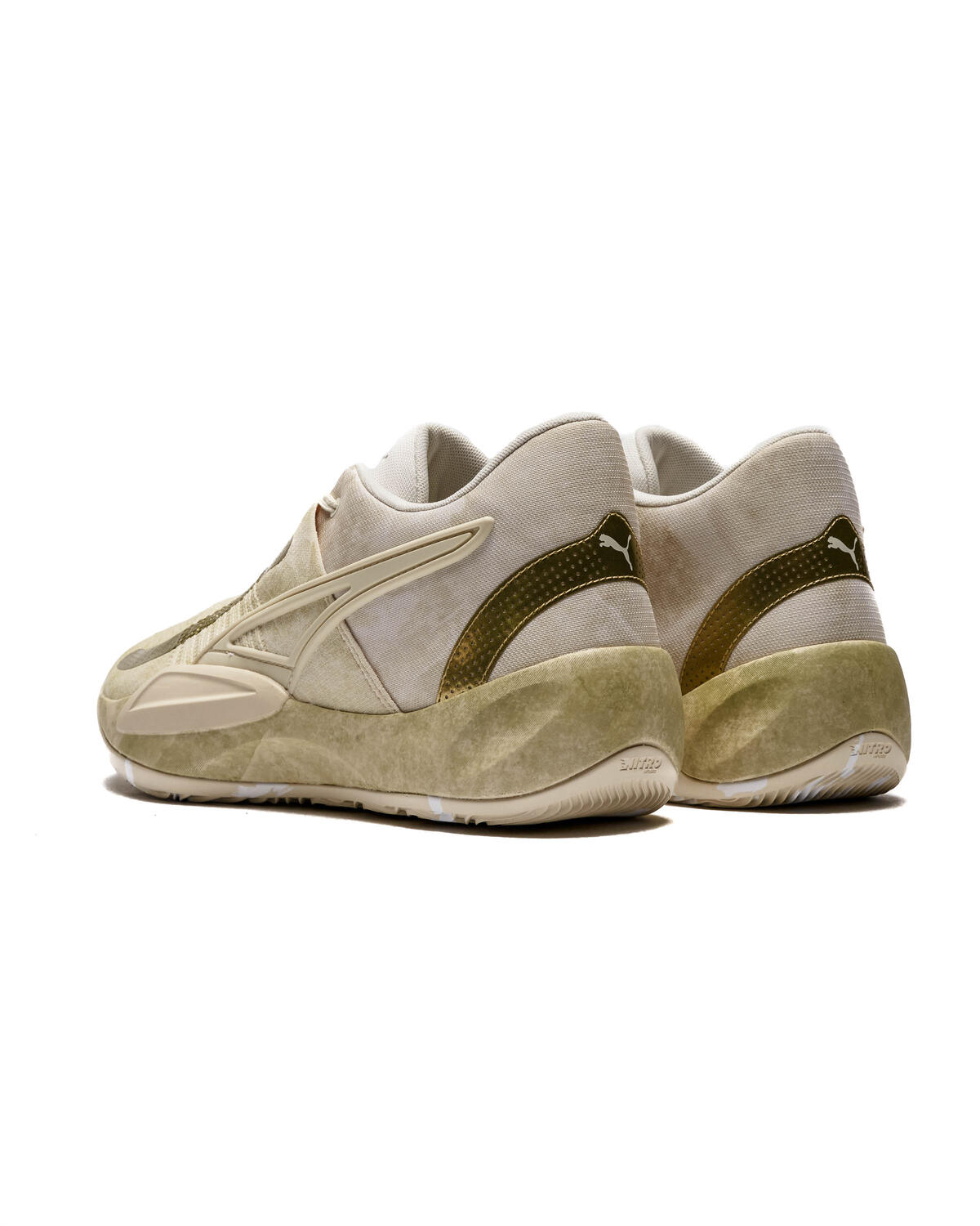 Puma Rise Nitro Nephrite Frosted Ivory Metallic Gold - Image 7
