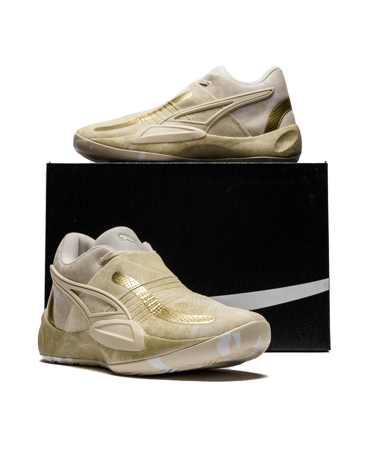 Puma Rise Nitro Nephrite Frosted Ivory Metallic Gold - Image 9