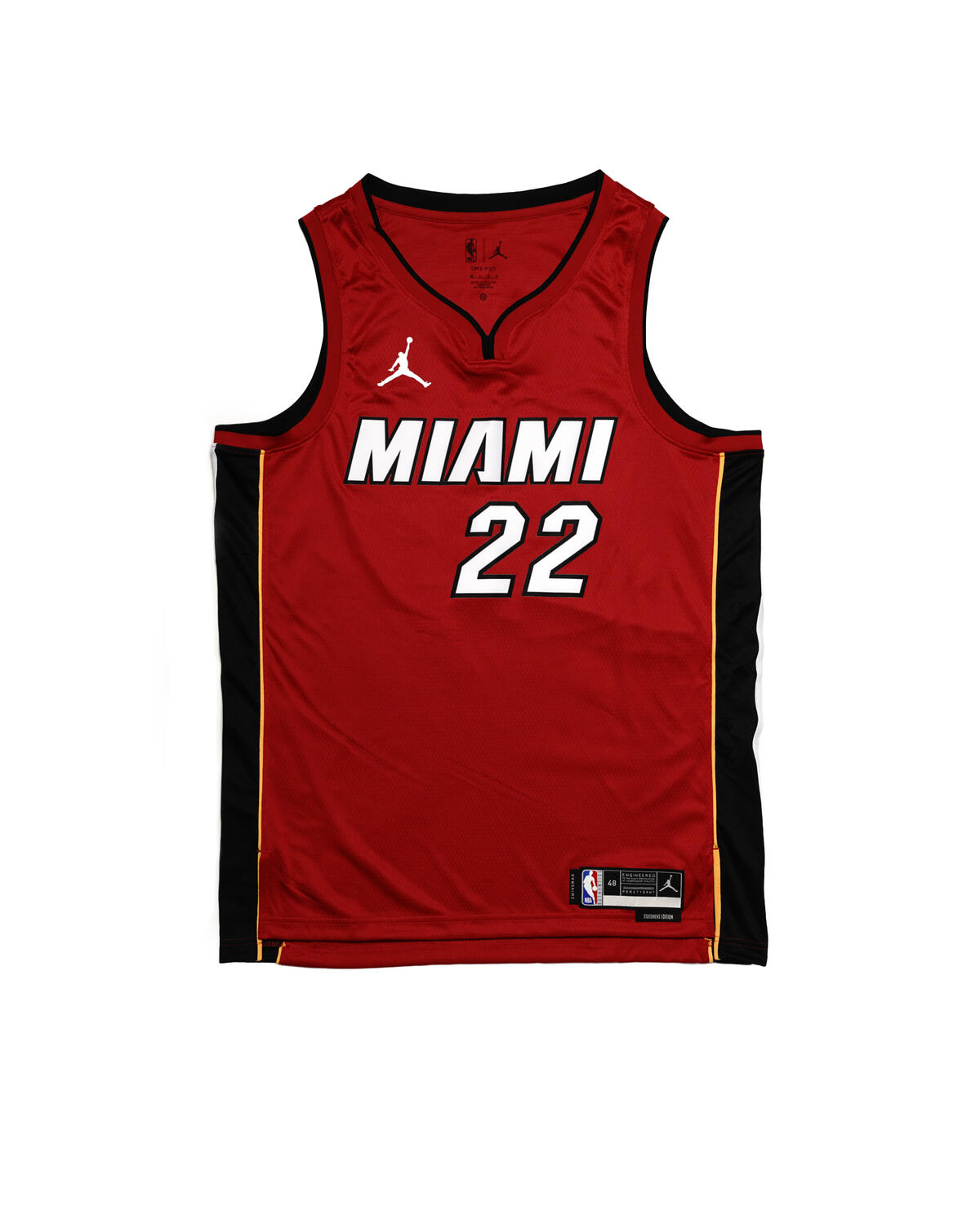 Jordan Miami Heat Jimmy Butler Statement Edition 2022/23 Dri-FIT Swingman Jersey Tough Red - Image 4