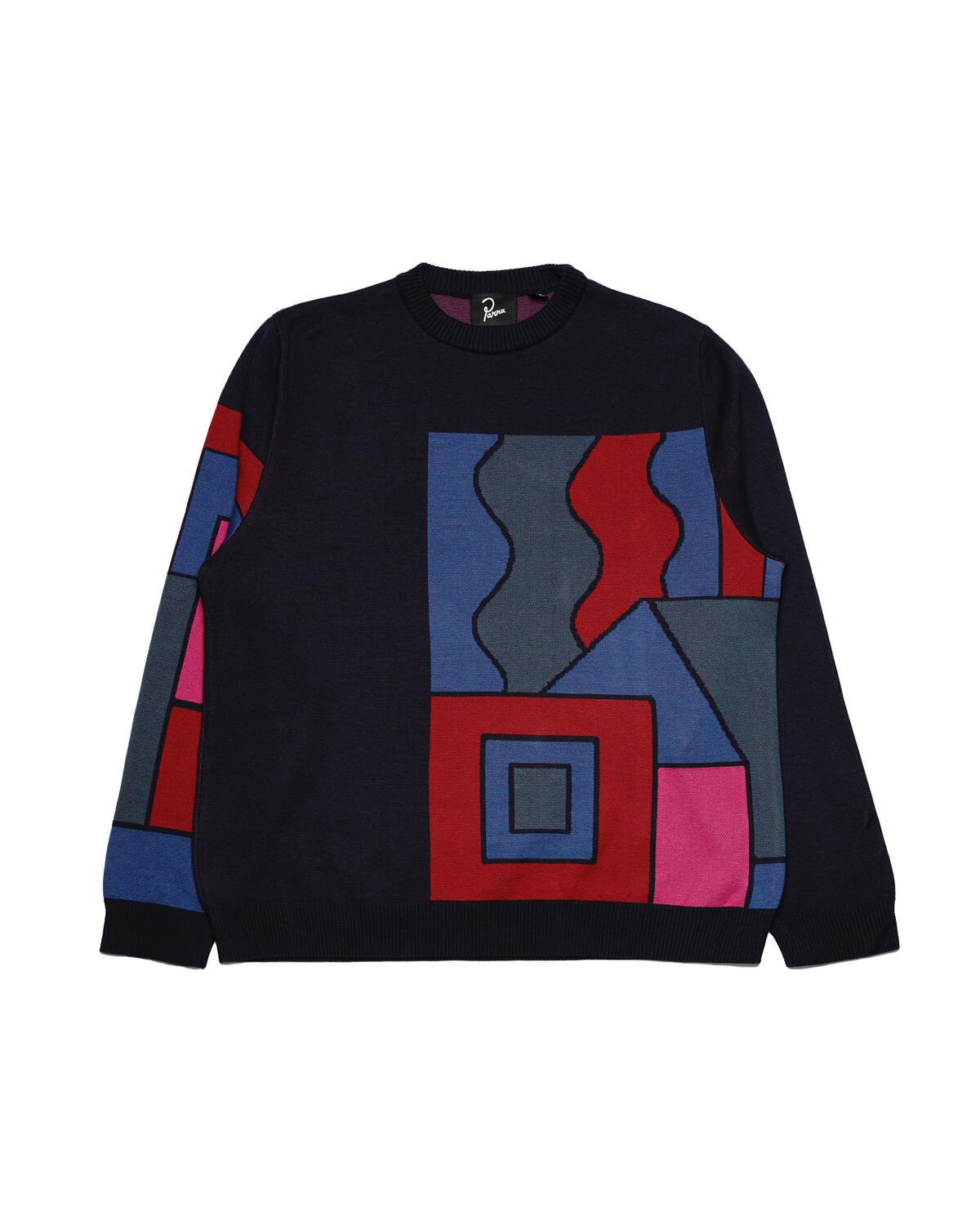 by Parra blocked landscape knitted pullover | 49125 | AFEW STORE