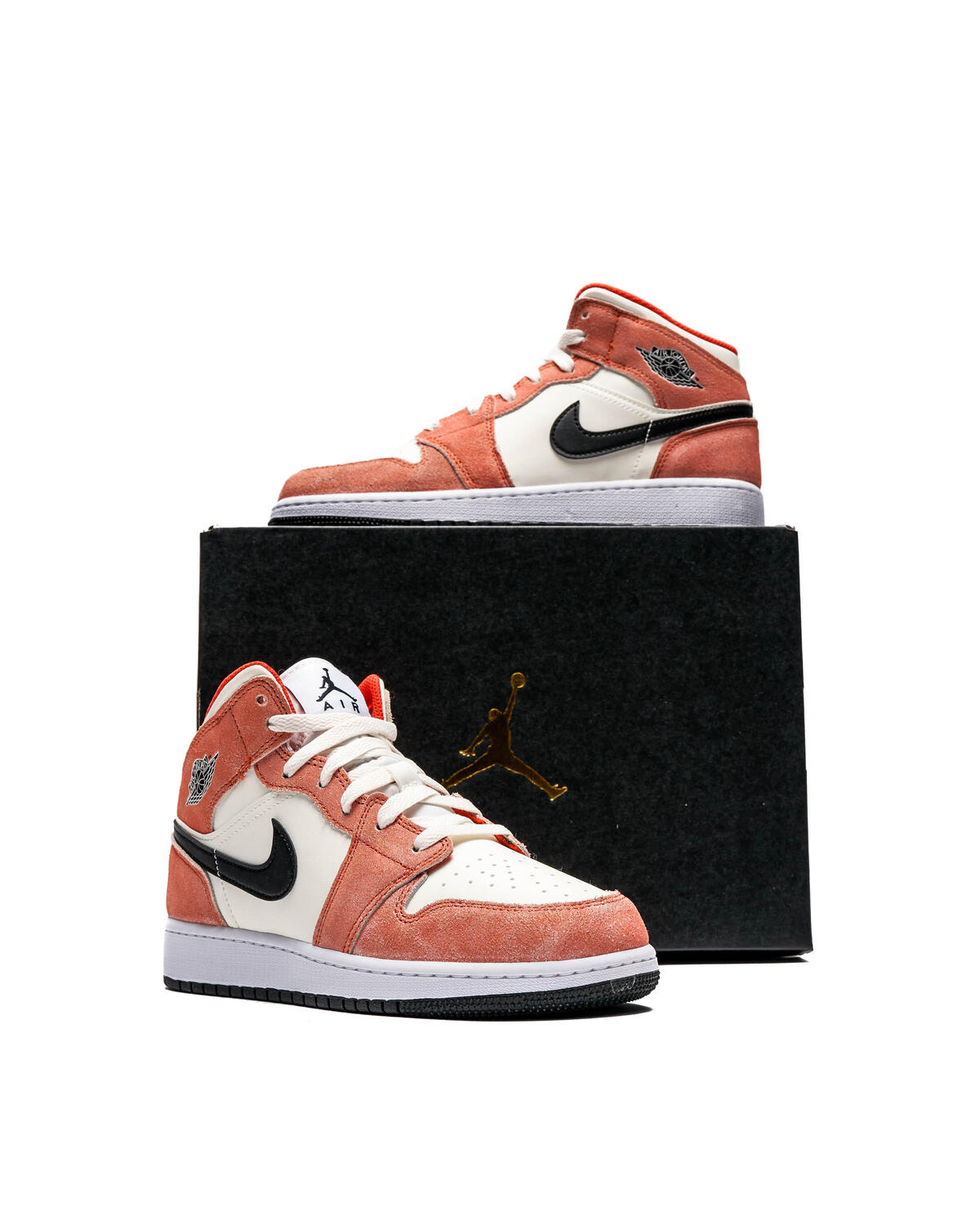 Air Jordan 1 Mid 'Orange Suede' (GS) - Image 6
