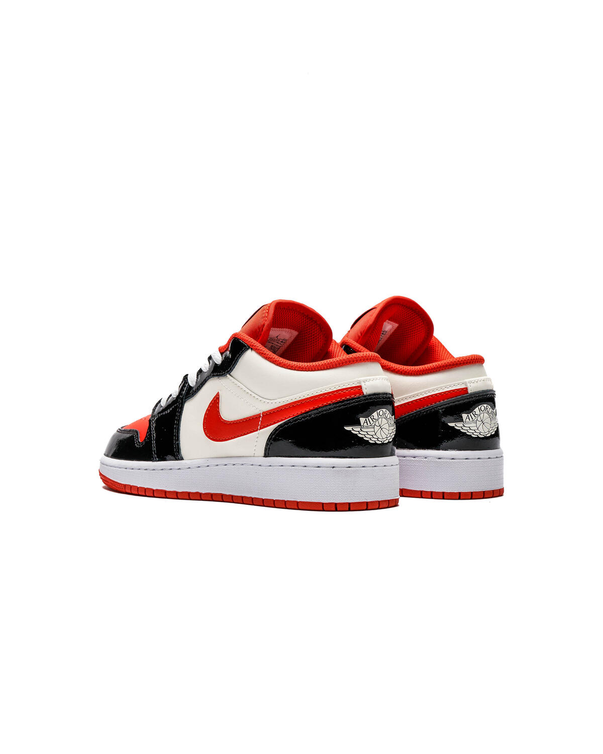 Nike Grade School Air Jordan 1 Low - Black / Fire Red / White - Image 14