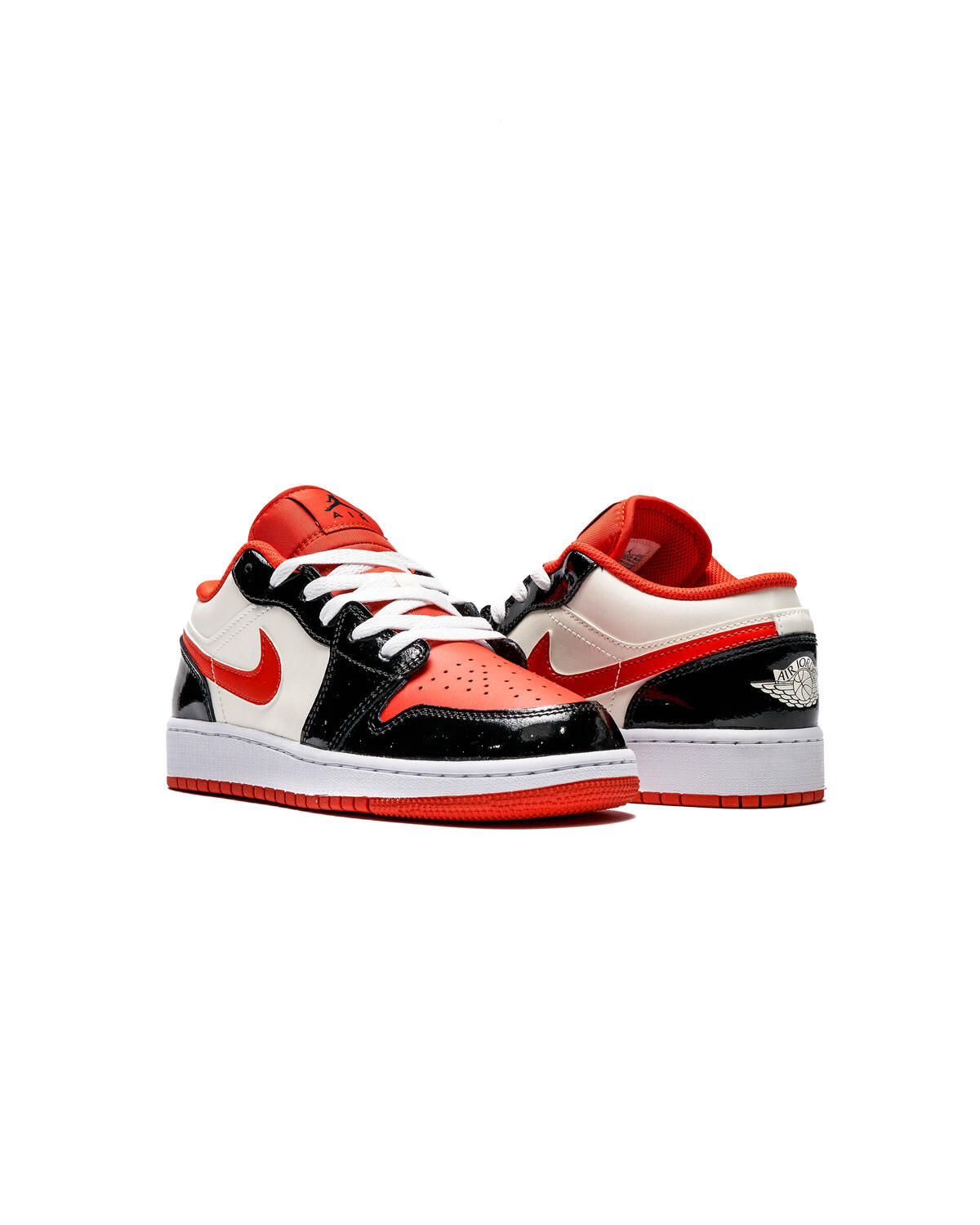 Nike Grade School Air Jordan 1 Low - Black / Fire Red / White - Image 15