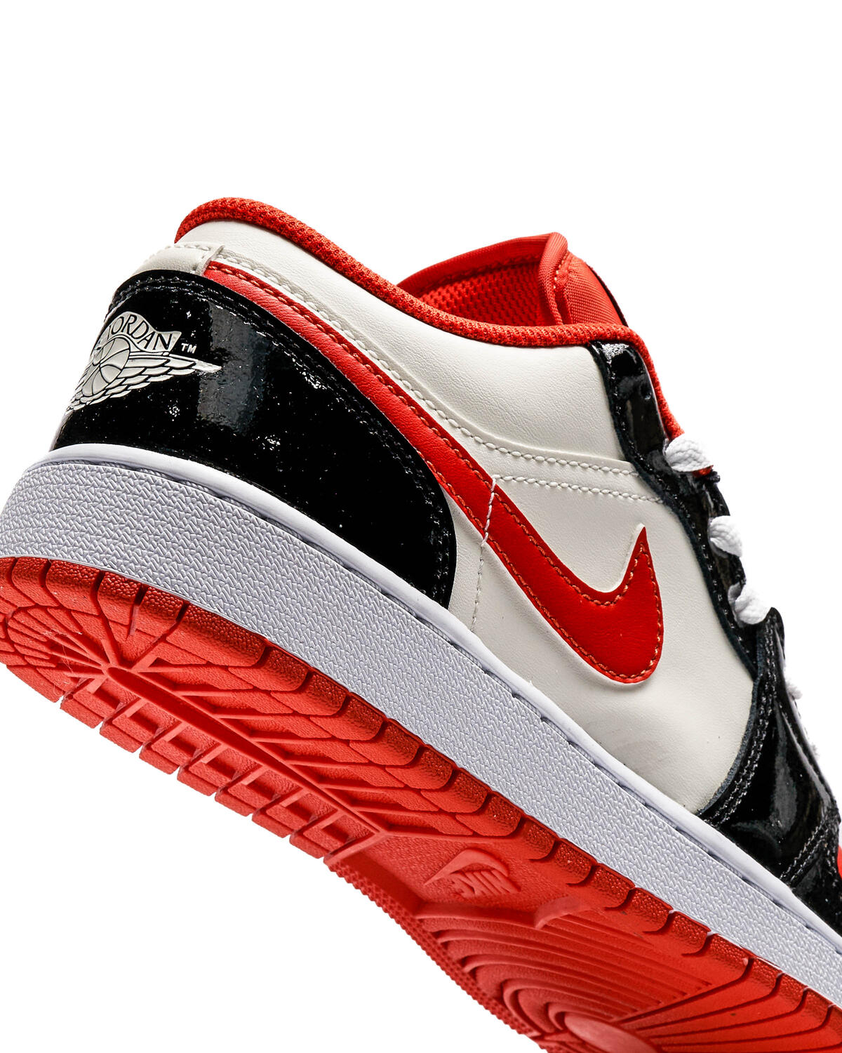 Nike Grade School Air Jordan 1 Low - Black / Fire Red / White - Image 17