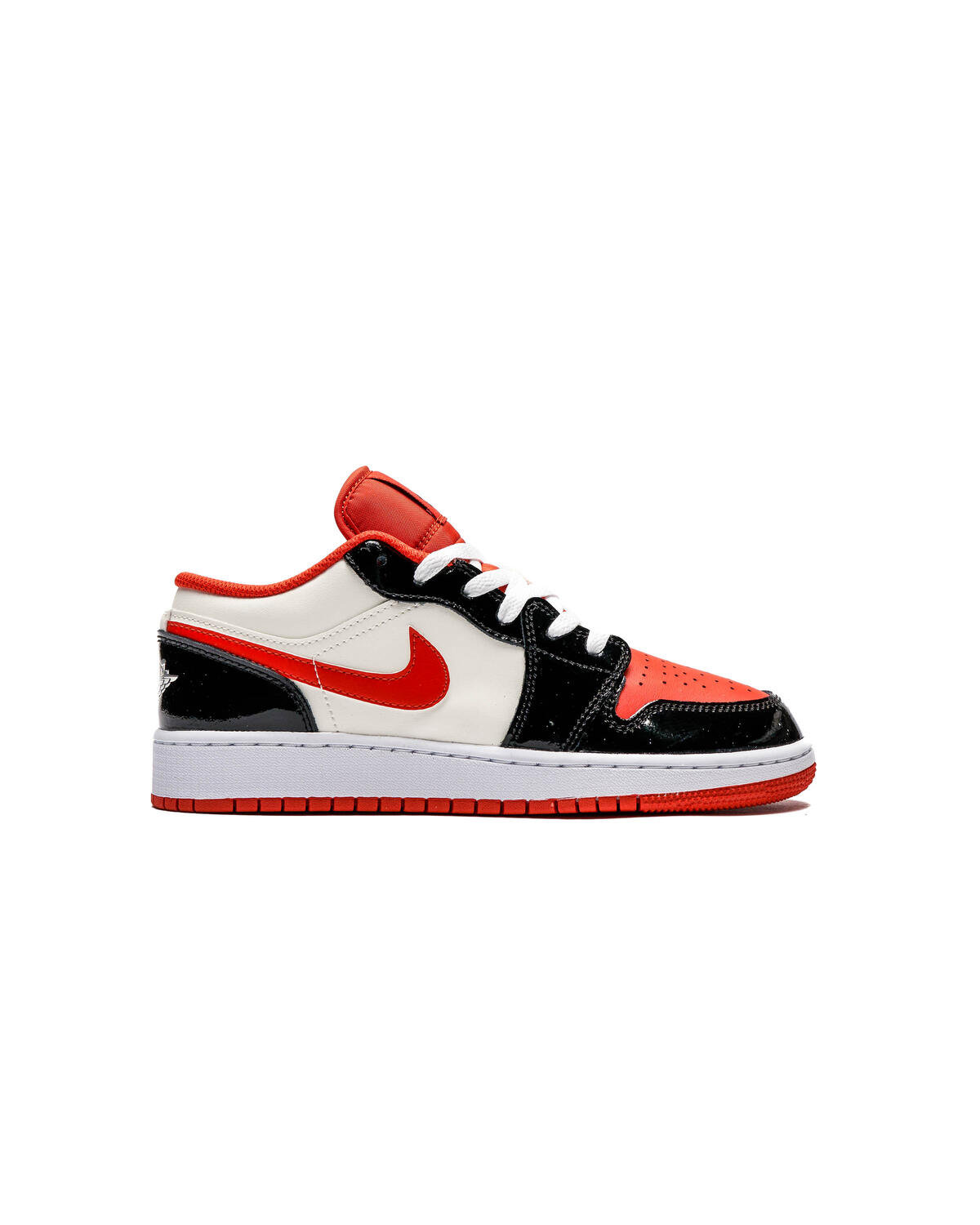 Nike Grade School Air Jordan 1 Low - Black / Fire Red / White - Image 12