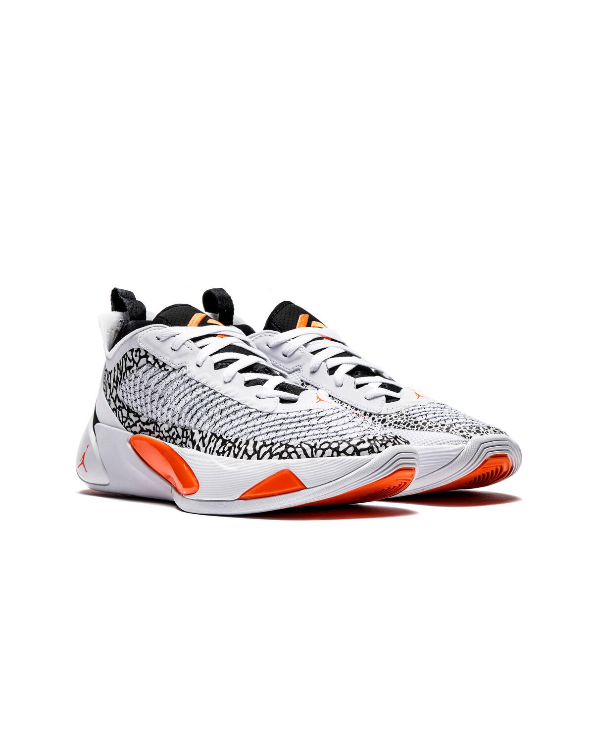Jordan Luka 1 White/Total Orange/Black Men's Basketball Shoes, Size: 9
