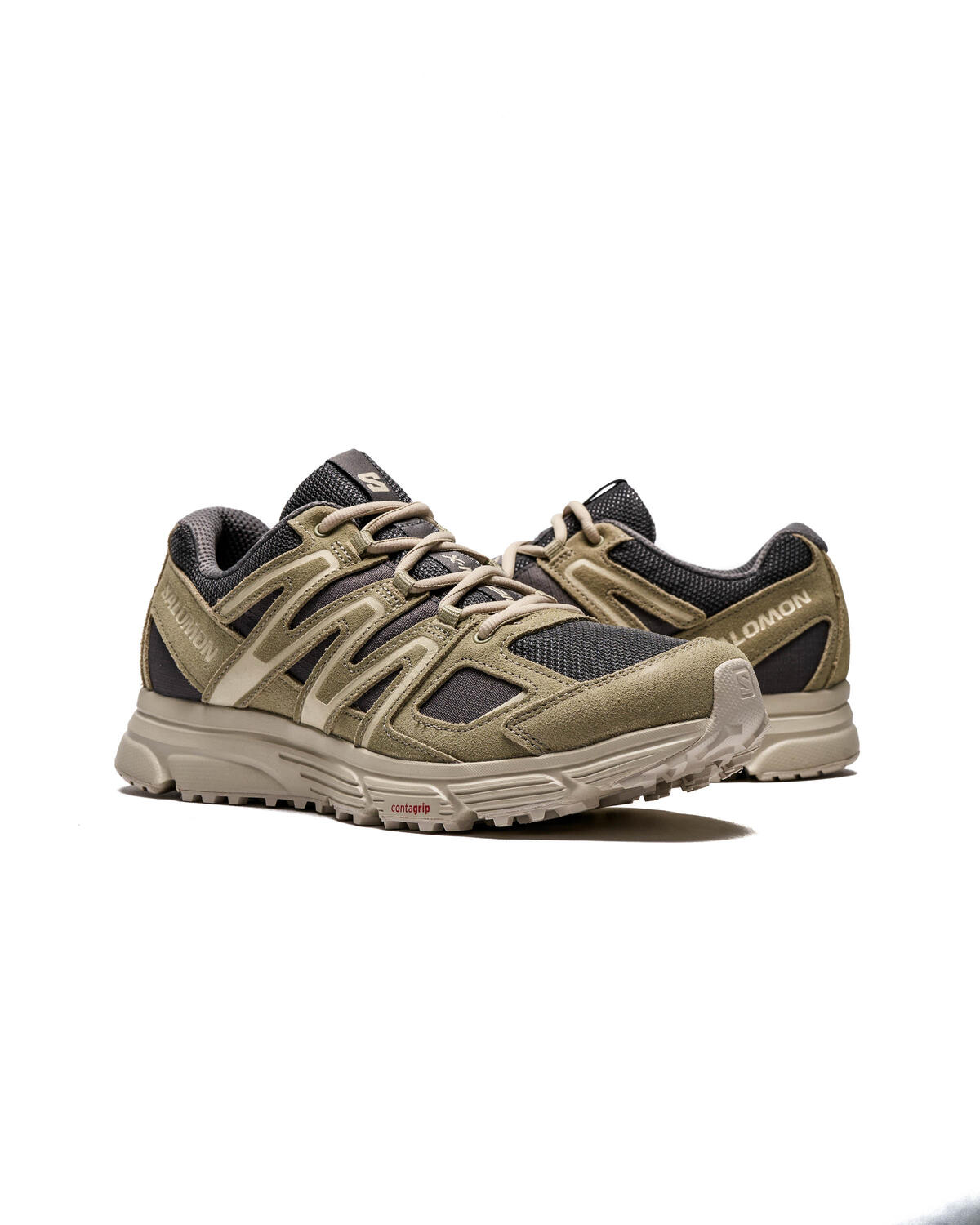 Salomon x Mission 4 Suede Mens X-Mission 4 'Grey' Shoes - Image 12