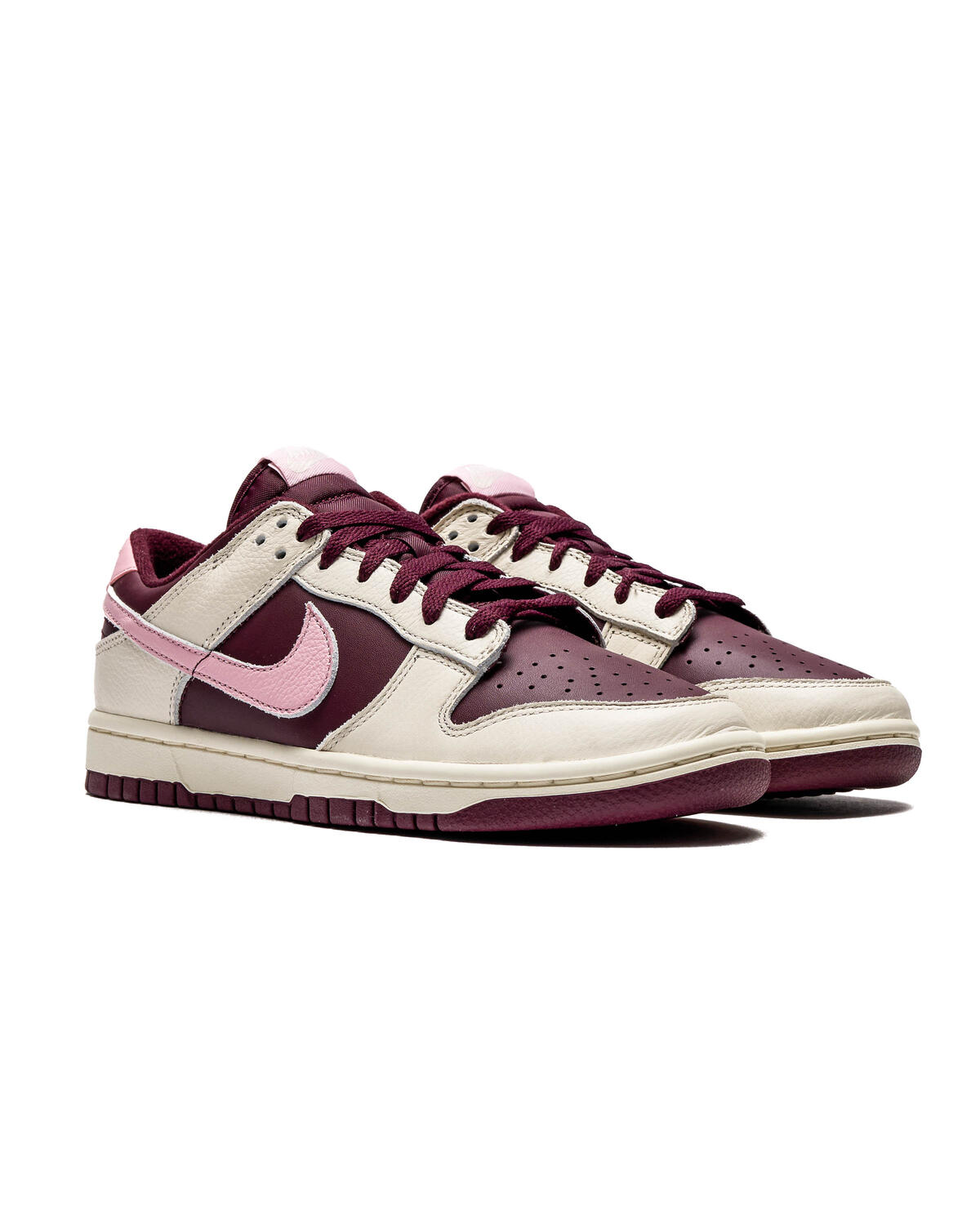 Nike Dunk Low Retro PRM - Pale Ivory / Med Soft Pink / Night Maroon - Image 13